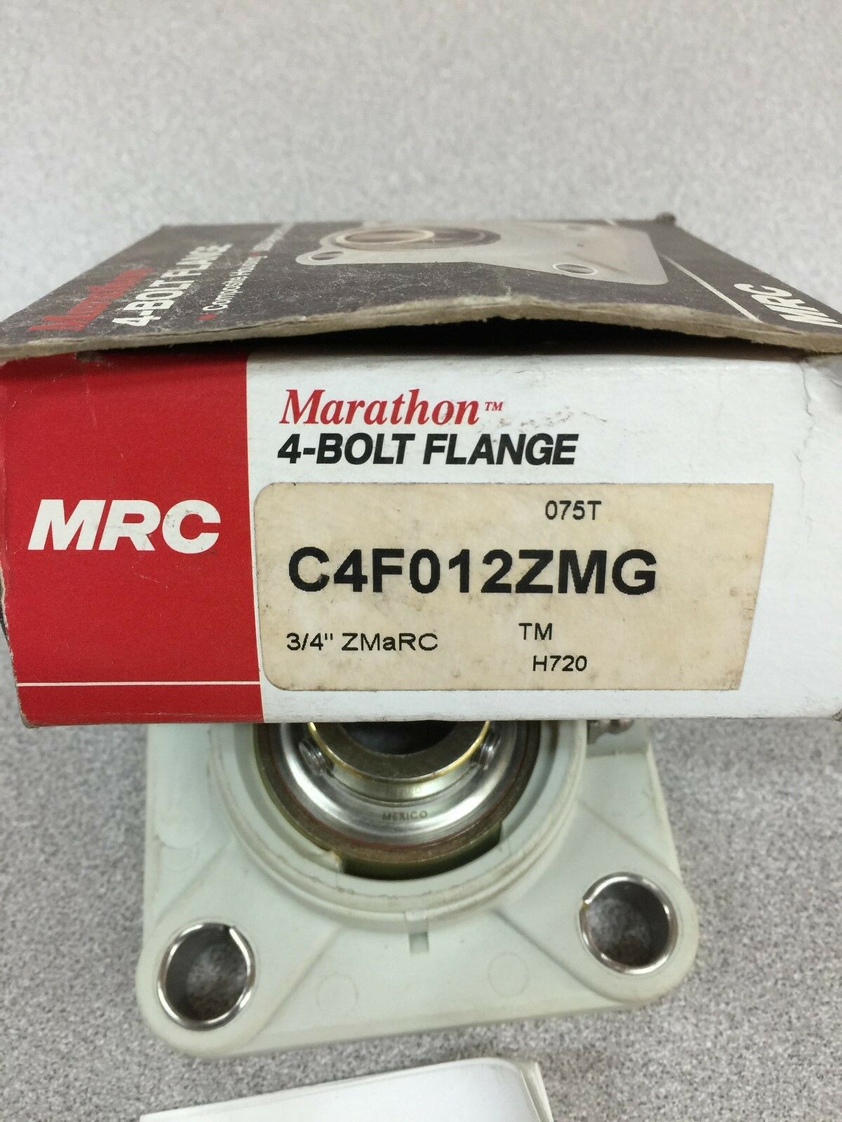 NEW IN BOX MRC MARATHON 4-BOLT FLANGE BEARING 3/4" BORE C4F012ZMG