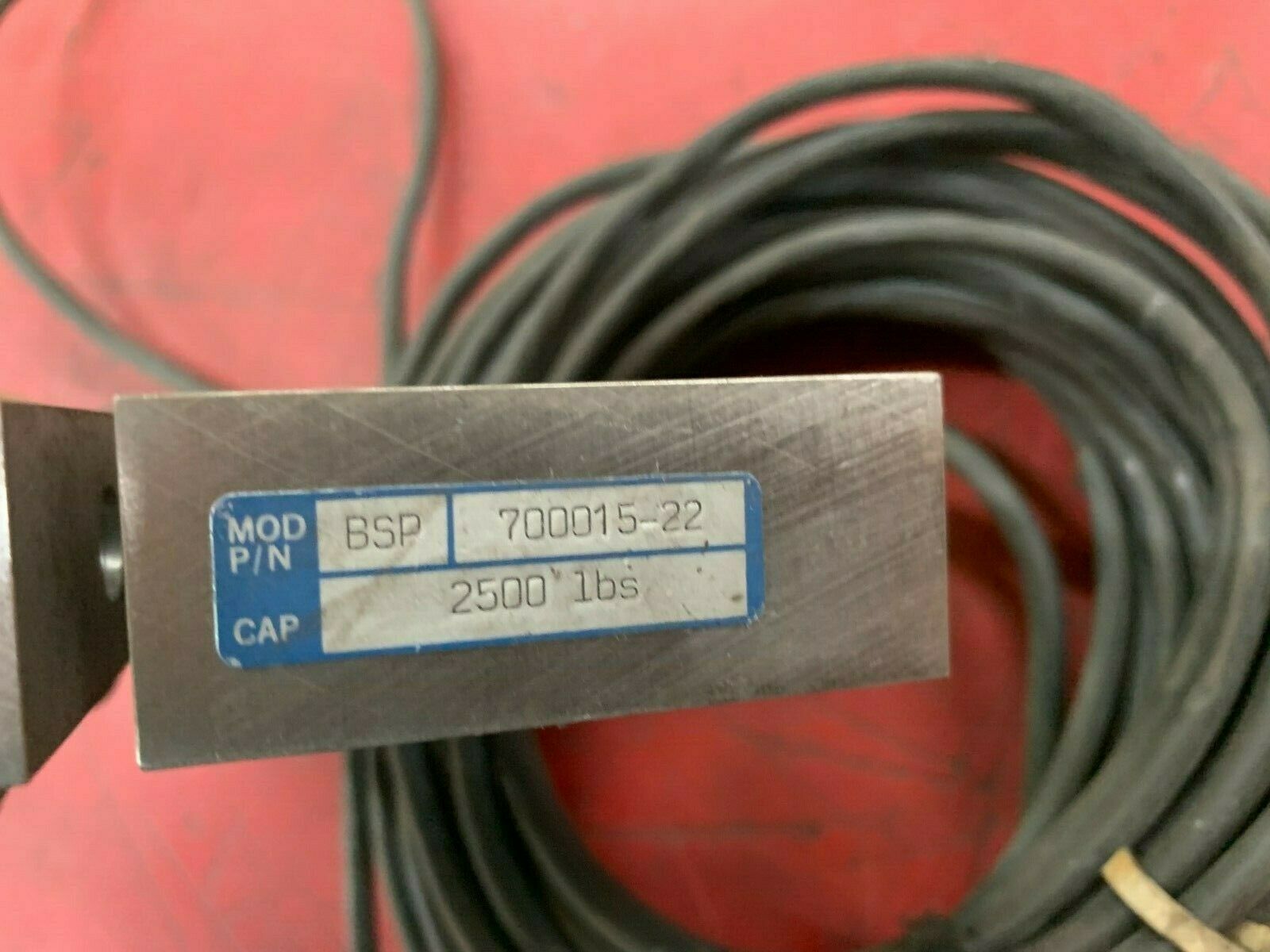 USED REVERE TRANSDUCERS LOAD CELL 2,500 LBS. BSP 700015-22