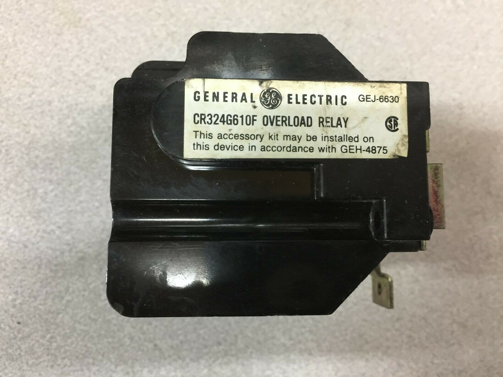 NEW NO BOX GE 3 POLE OVERLOAD RELAY CR324G610F