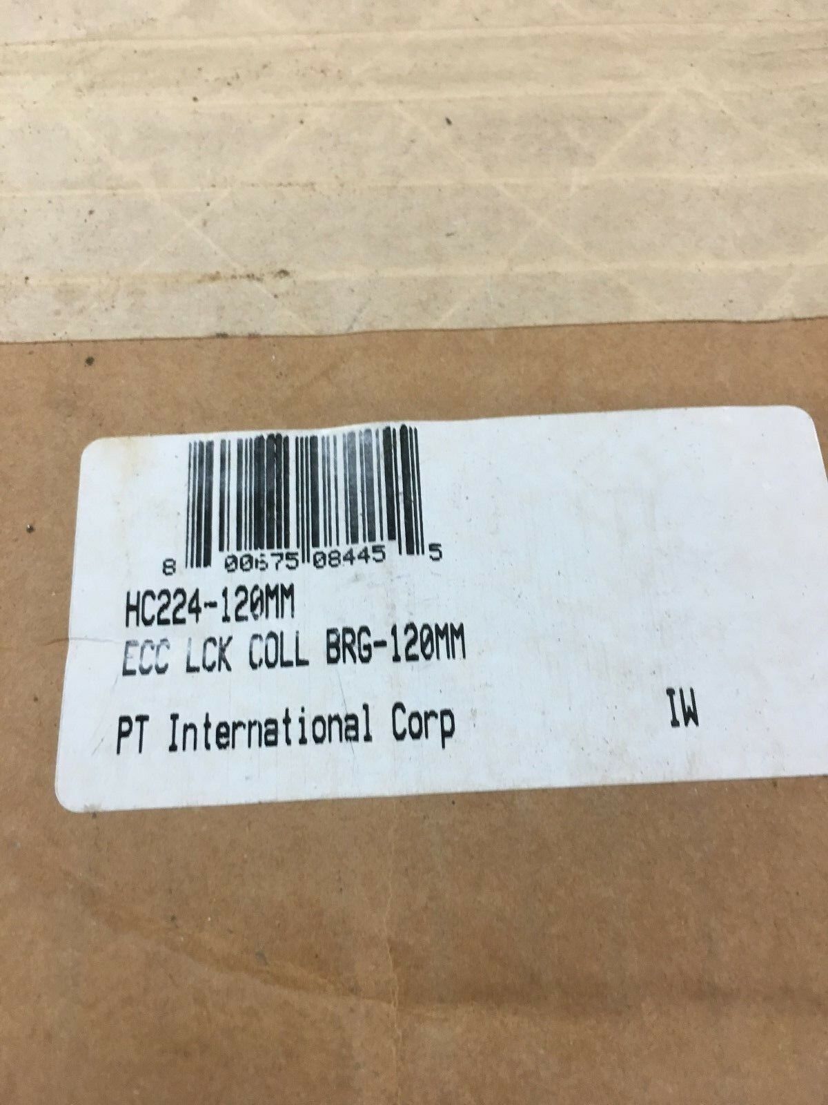 NEW IN BOX PT INTERNATIONAL BALL BEARING INSERT HC224-120MM