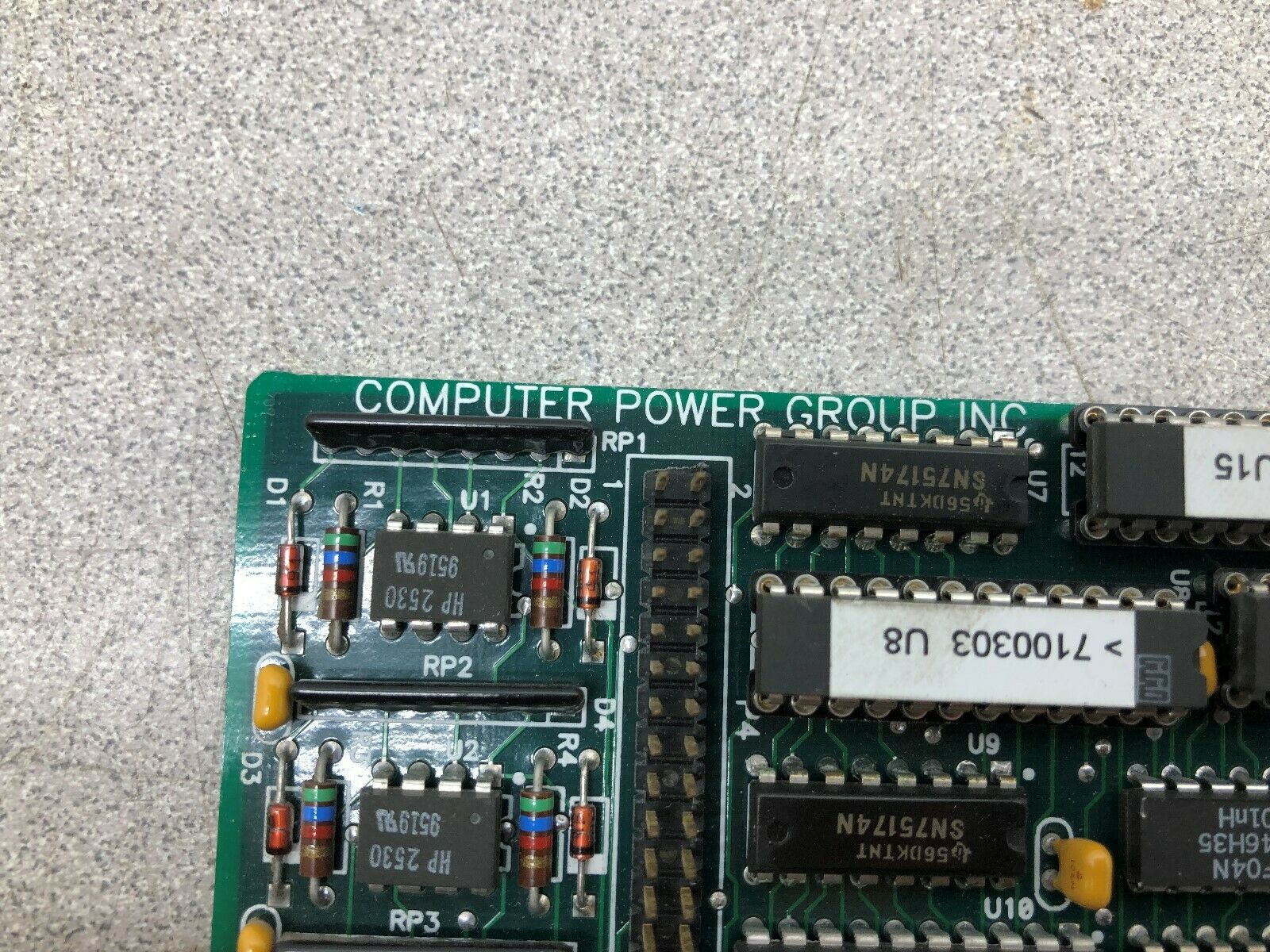 USED COMPUTER POWER GROUP JET CONTROL I/O BOARD REV B ISA 7100