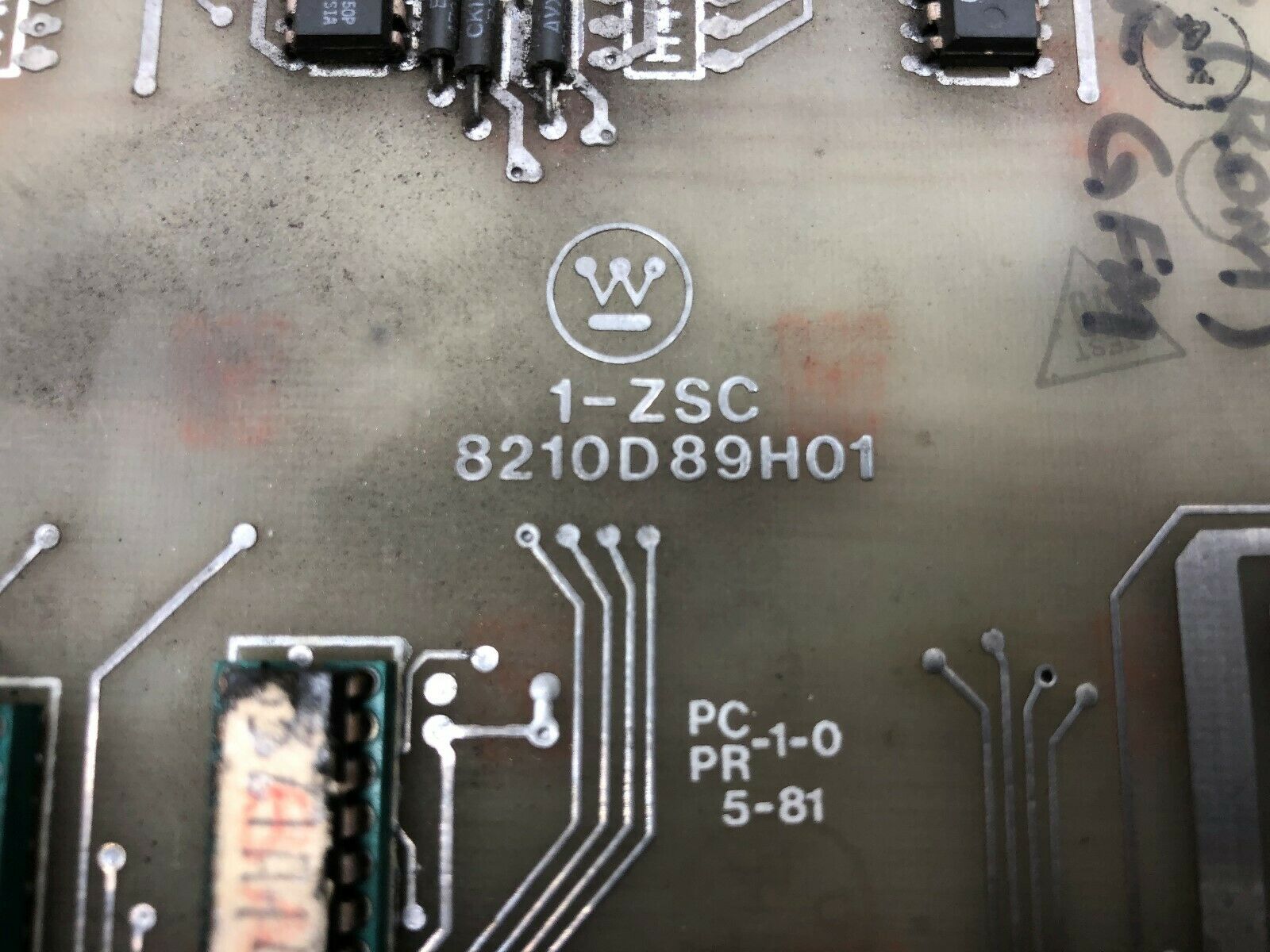 USED WESTINGHOUSE 1-ZSC CIRCUIT BOARD 8210D89H01