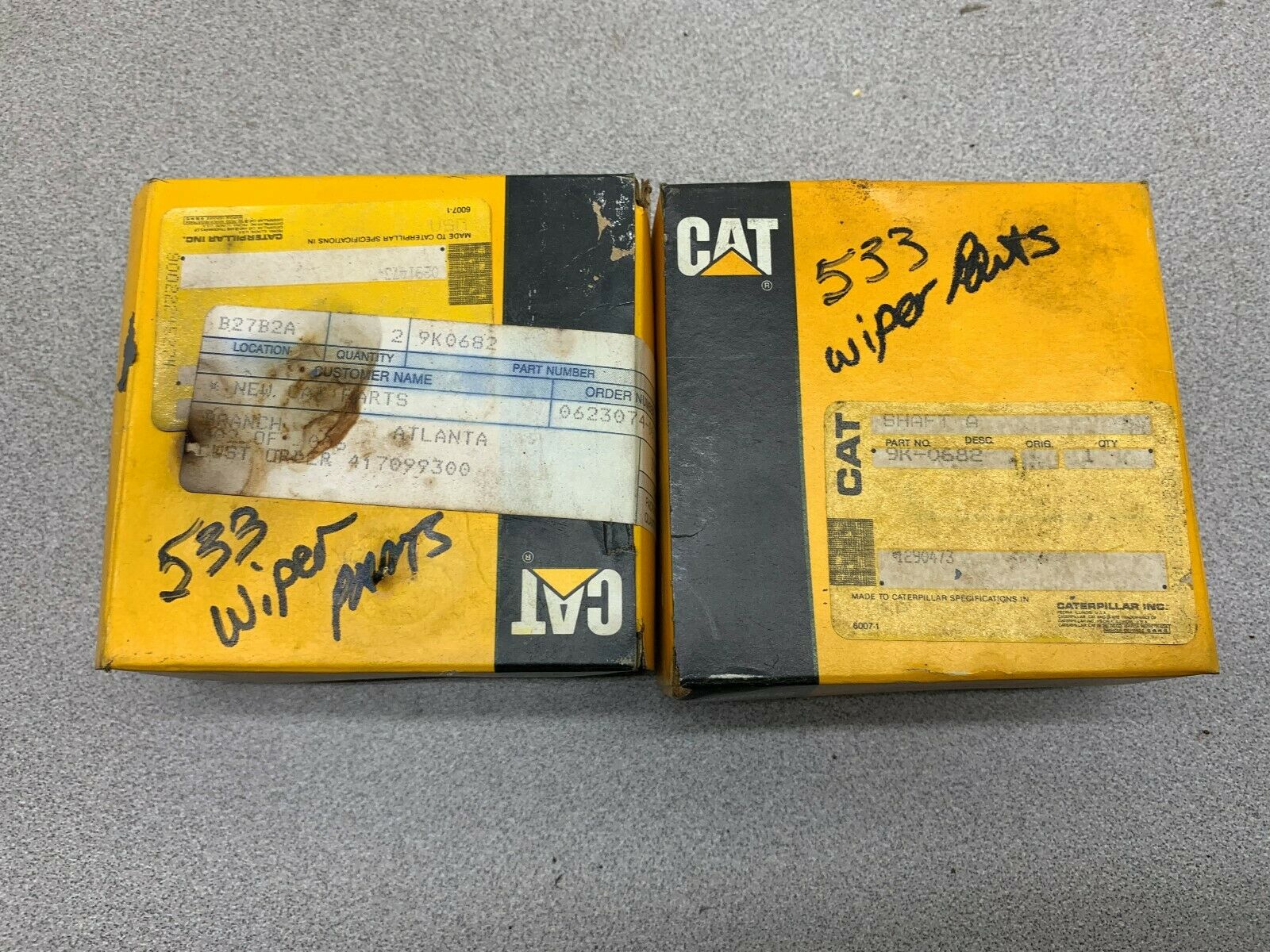 LOT OF 2 NEW IN BOX CATERPILLAR SHAFT A 9K-0682