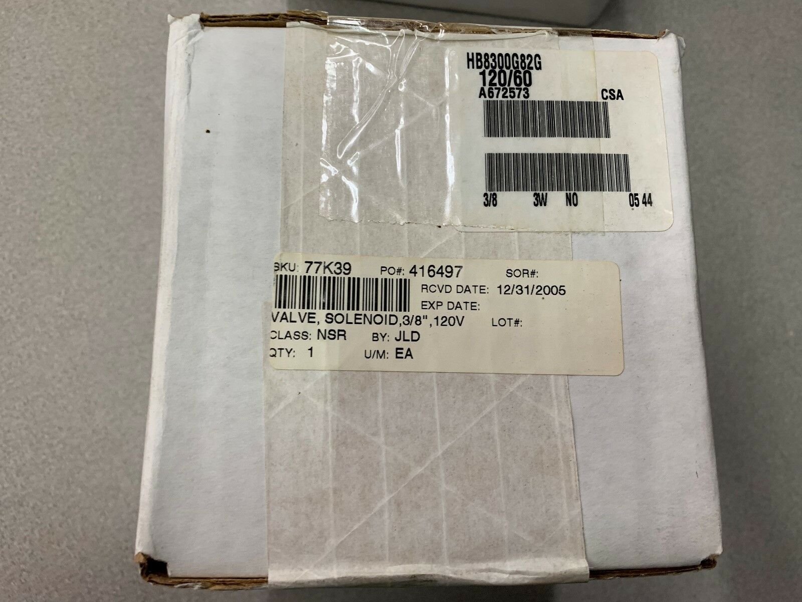 NEW IN BOX ASCO VALVE HB8300G82G