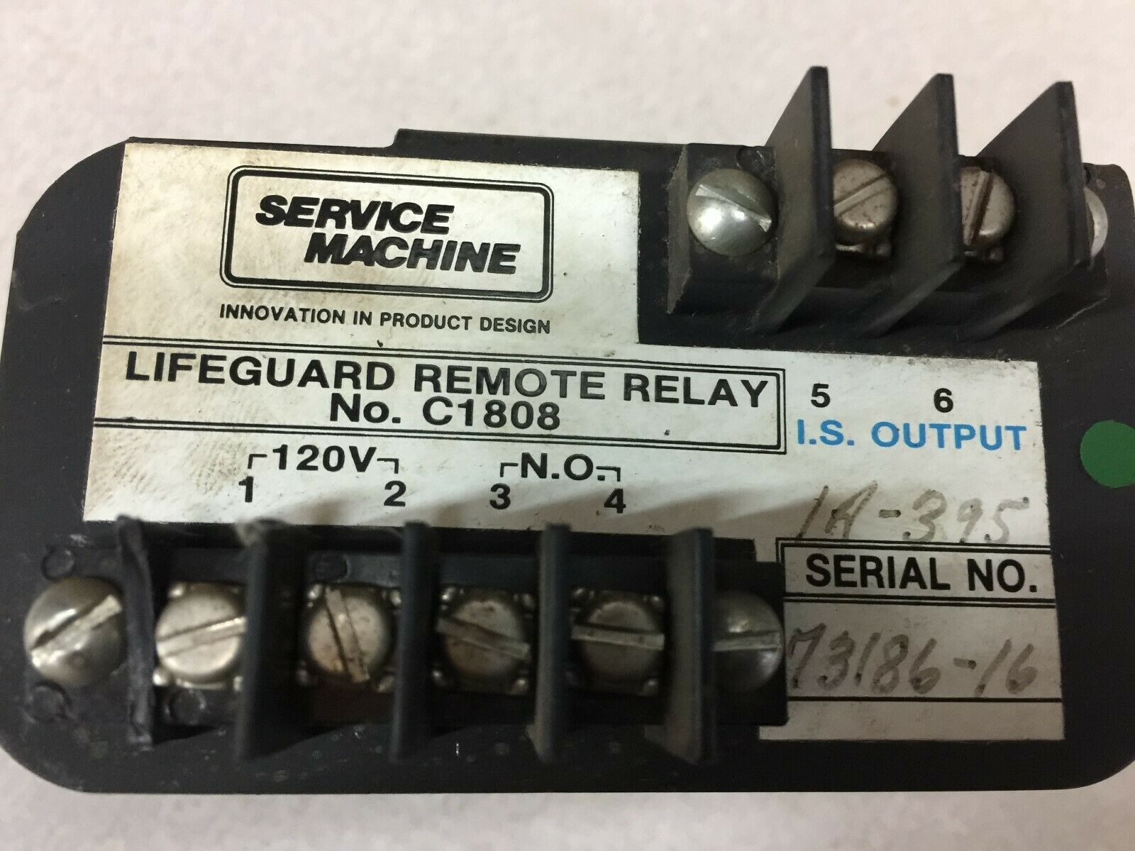 NEW NO BOX SERVICE MACHINE LIFEGUARD REMOTE RELAY C1808