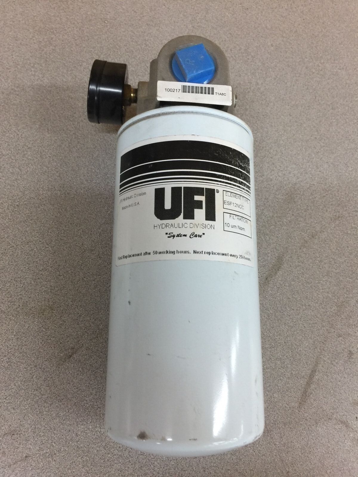 NEW NO BOX UFI FILTER ESF12NCC WITH HYVAIR FILTER HEAD CFH-12FP-25