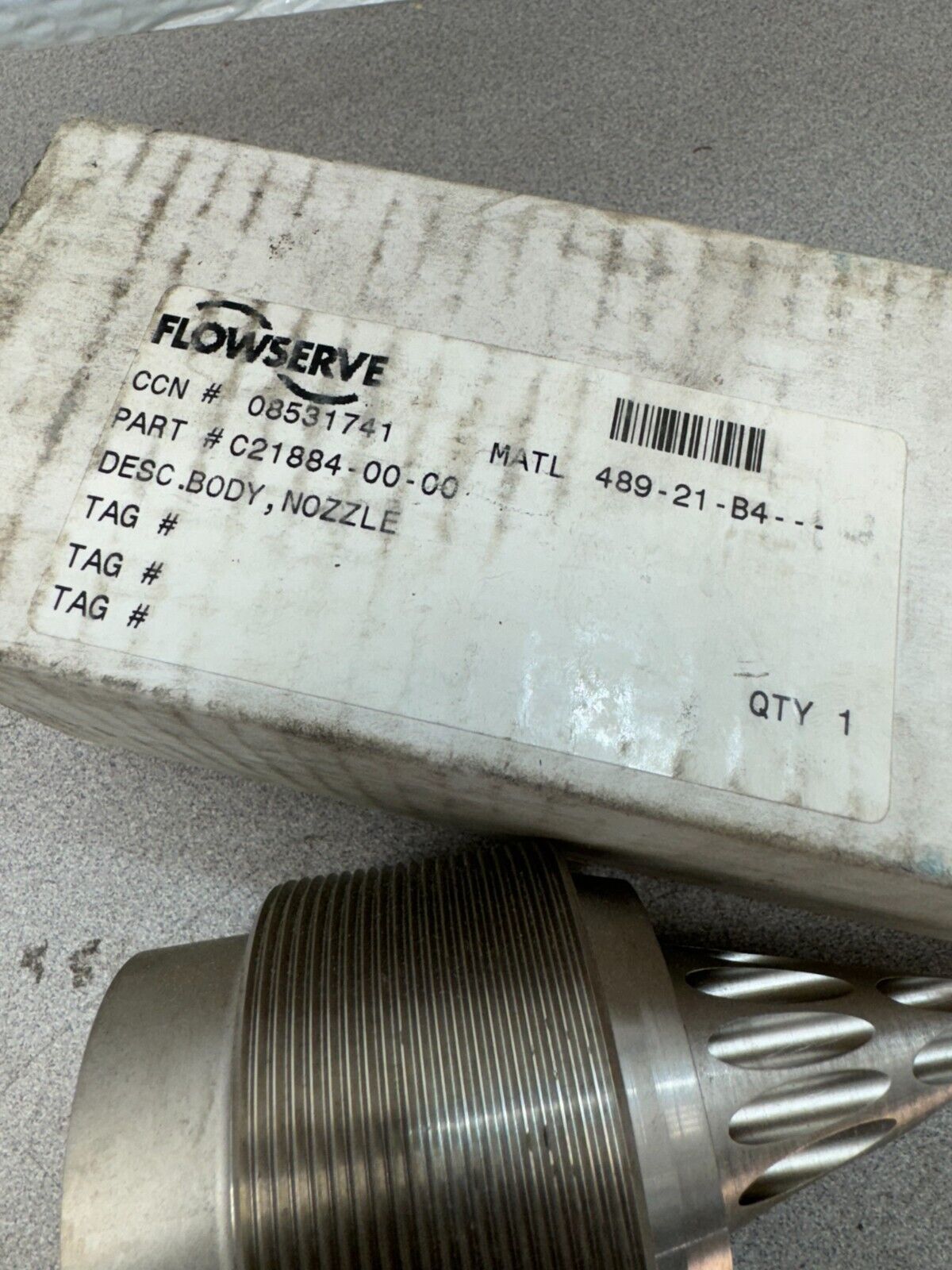 NEW FLOWSERVE BODY NOZZLE C21884-00-00