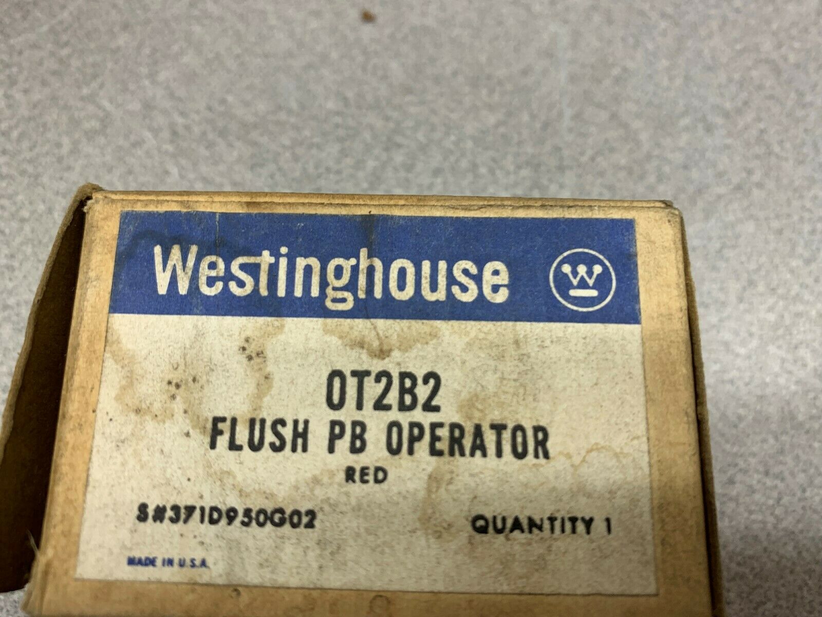 LOT OF 2 NEW IN BOX FLUSH PB OPERATOR 0T2B2