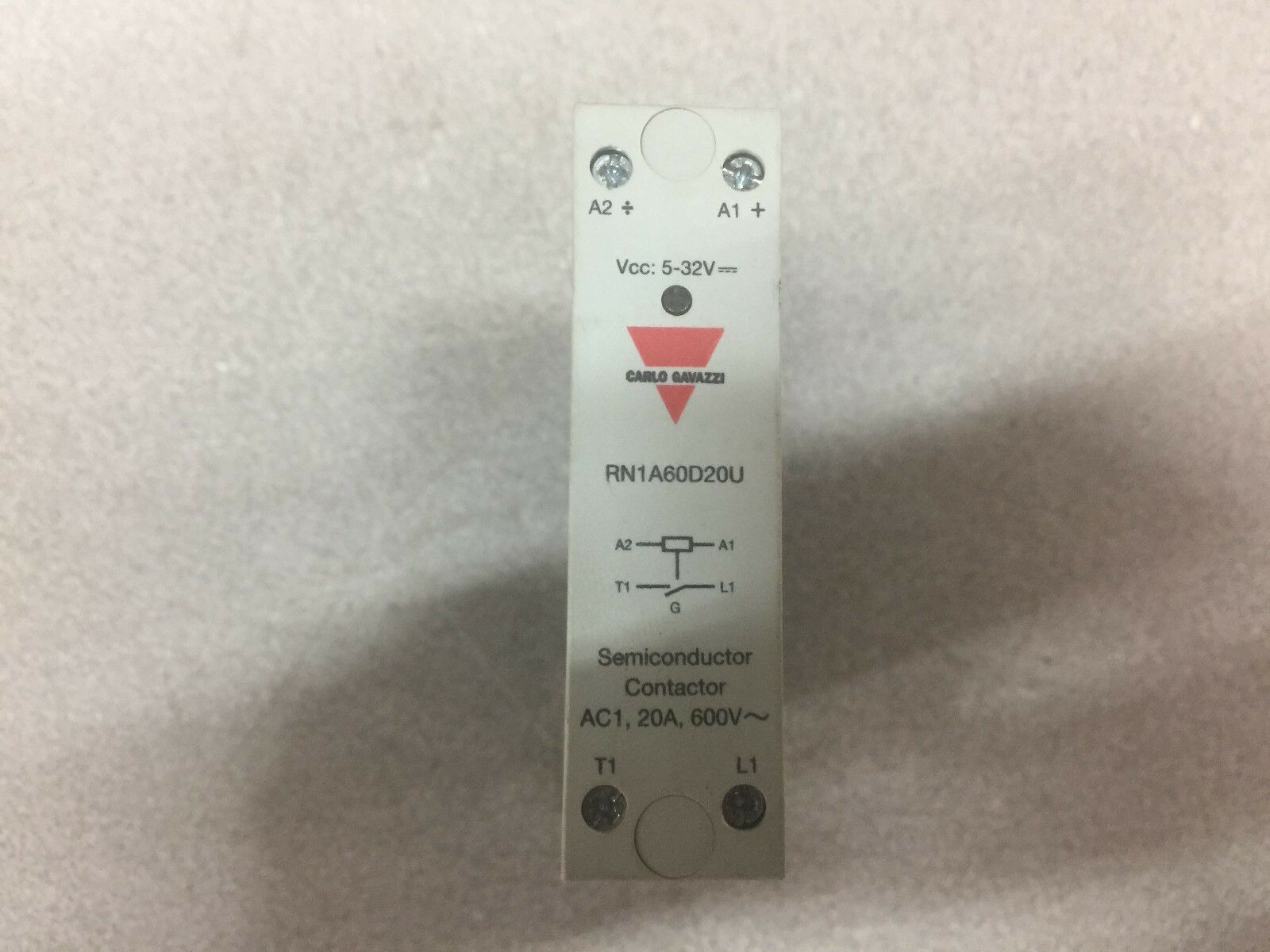 USED CARLO GAVAZZI 20AMP 600V CONTACTOR RN1A60D20U