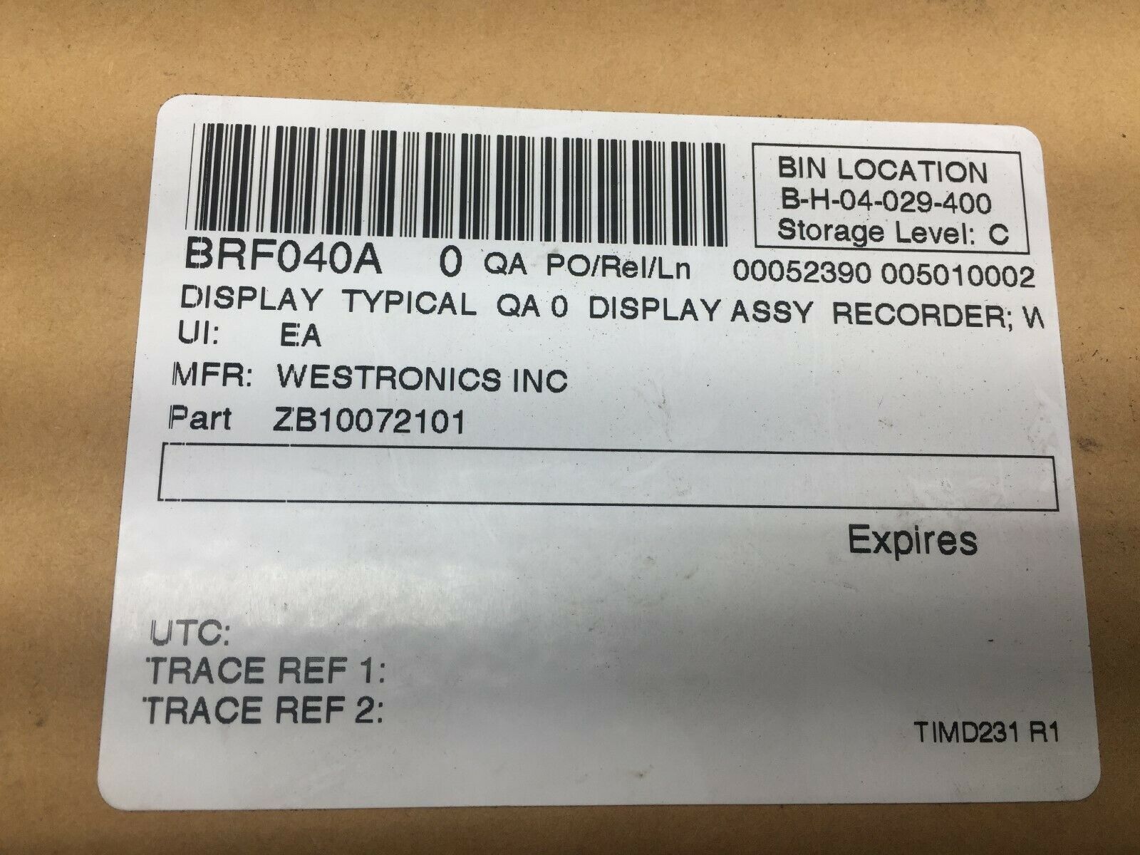 NEW IN BOX BABCOCK DIGITAL DISPLAY CONTROL BOARD VL-01SP-02