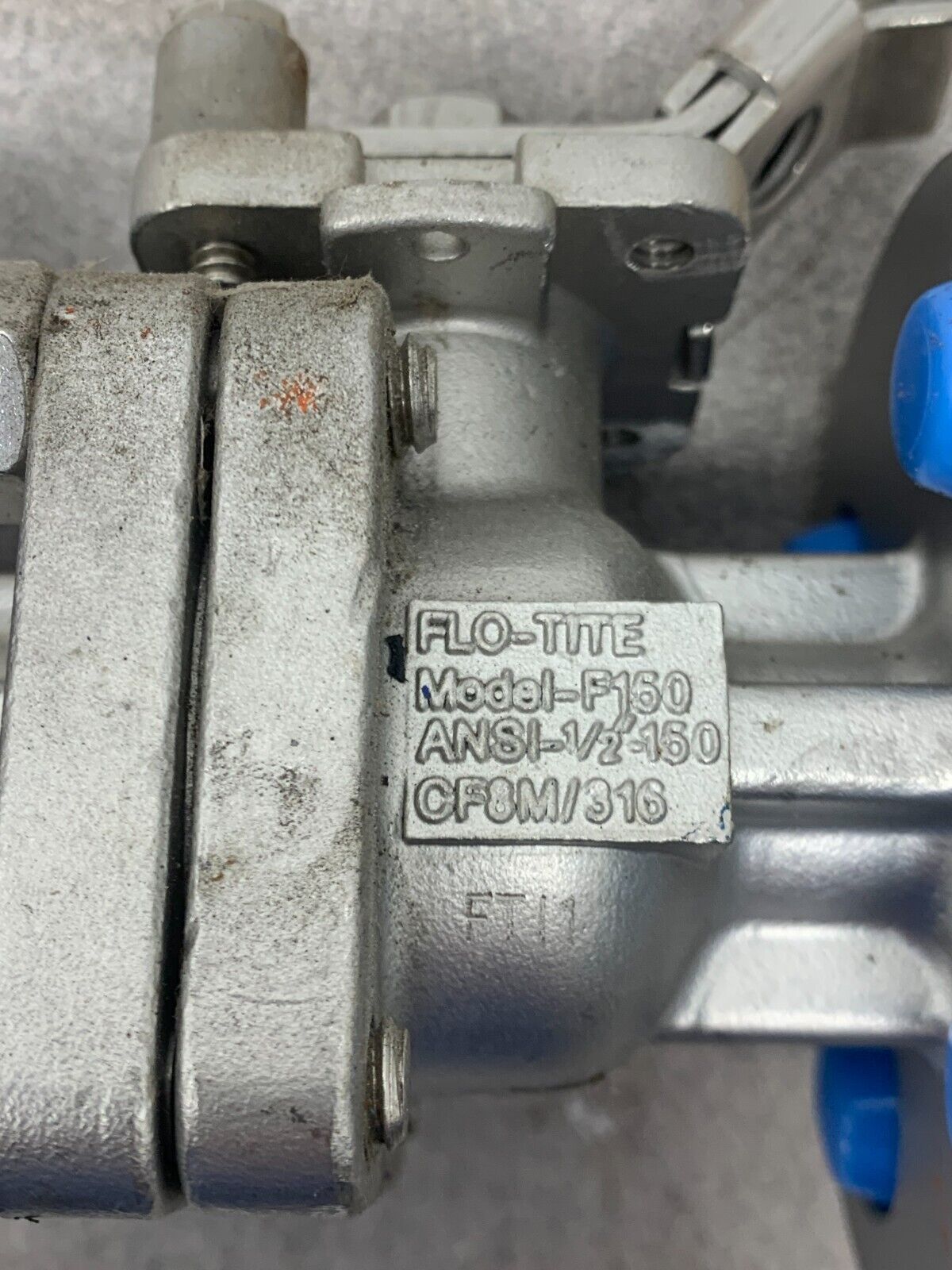 NEW FLO-TITE STANLESS 1/2" FLANGED BALL VALVE F150 ANSI-1/2"-150 CF8M/316