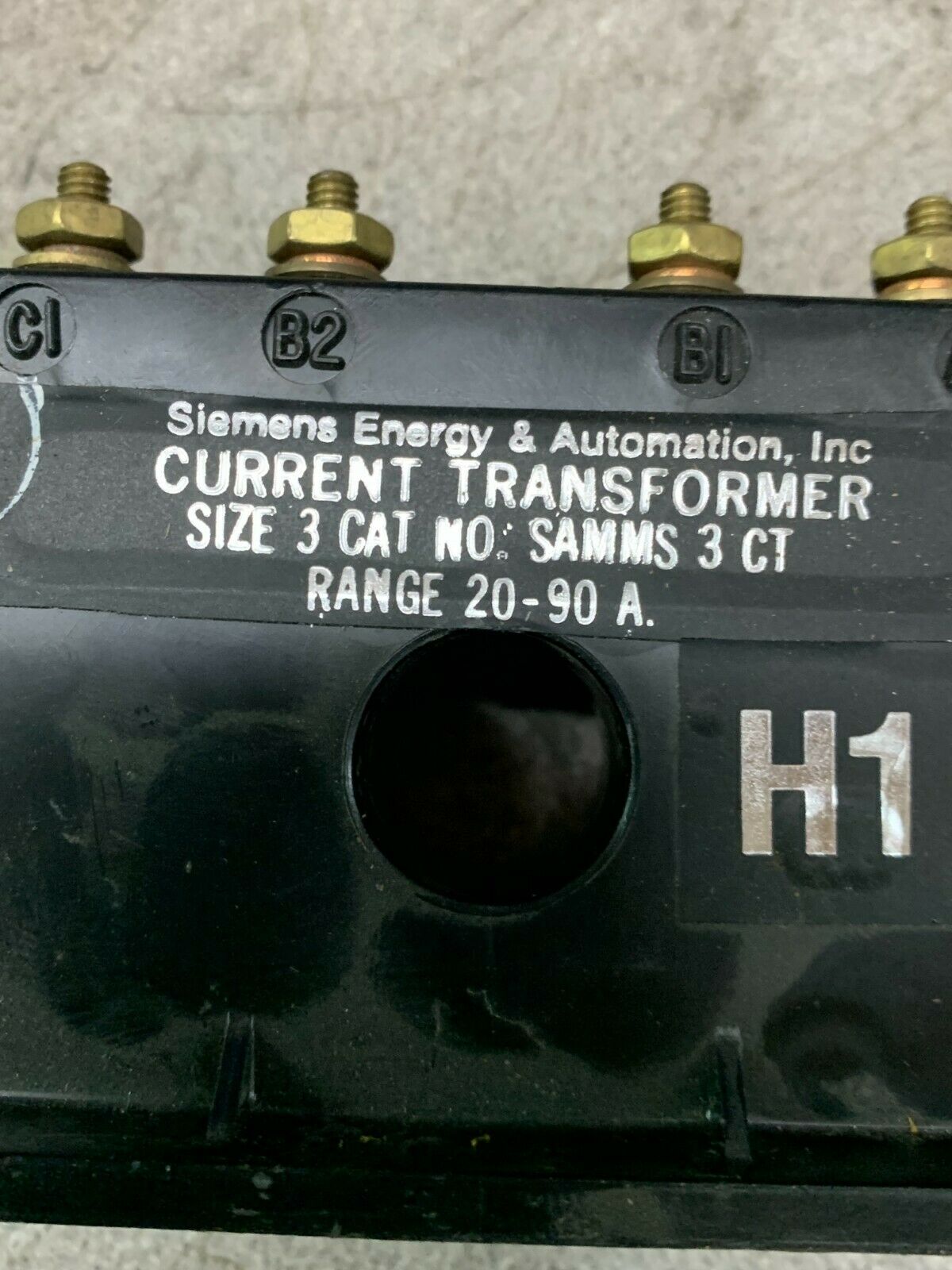 USED SIEMENS SIZE 3 CURRENT TRANSFORMER SAMMS 3 CT