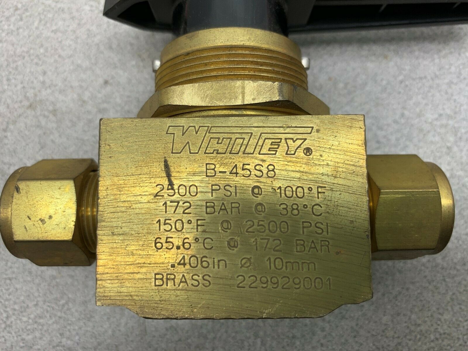 NEW NO BOX WHITEY VALVE B-45S8