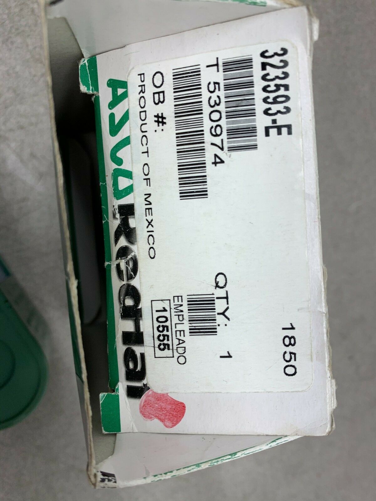 NEW IN BOX ASCO T 530974 PART 323593-E