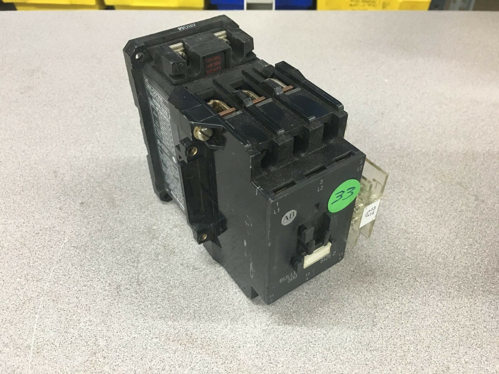 USED ALLEN-BRADLEY SIZE 2 CONTACTOR 300-CO*930 SERIES A