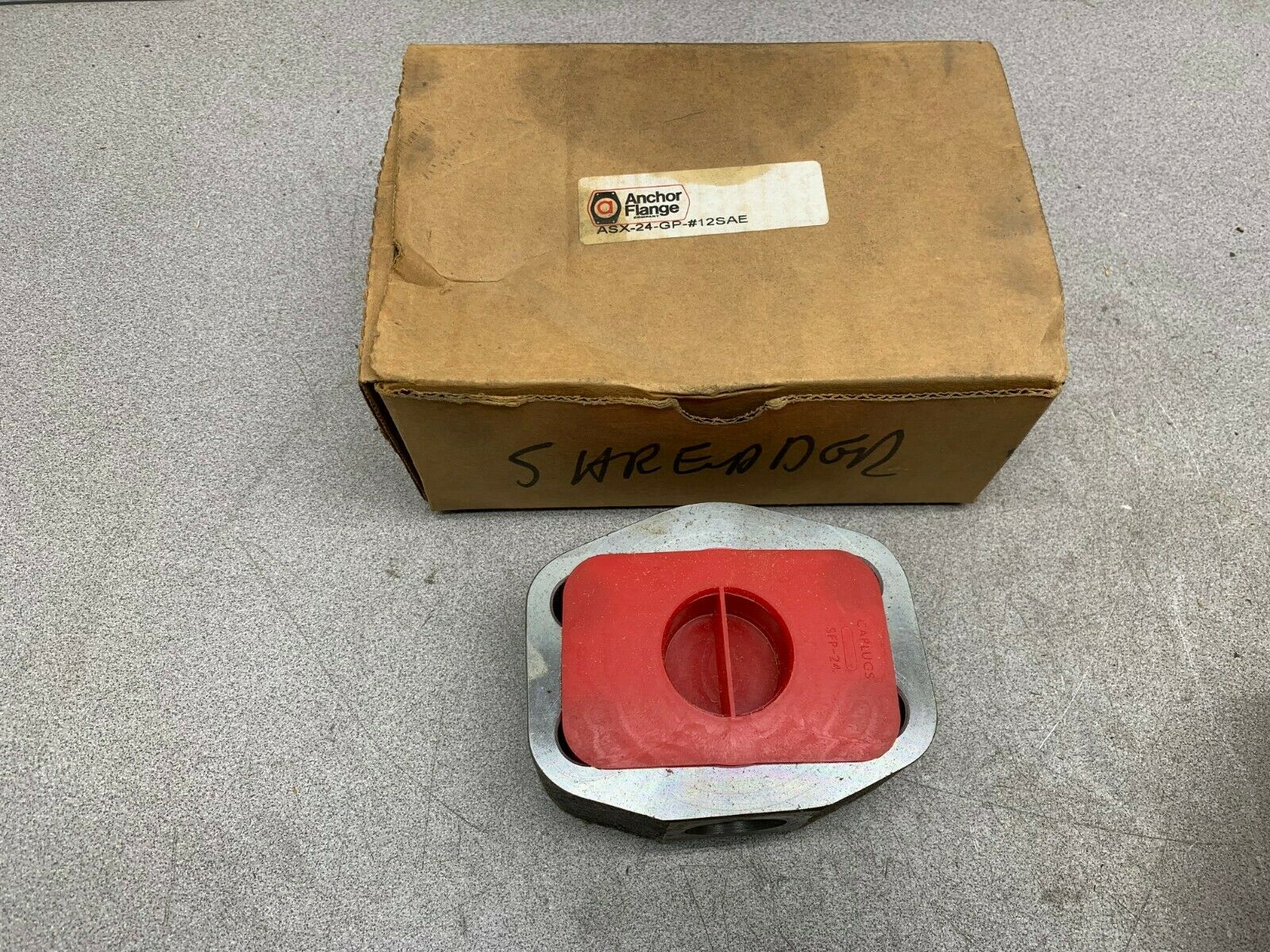 NEW IN BOX ANCHOR FLANGE GAGE PORT SPACER ASX-24-GP-#12SAE