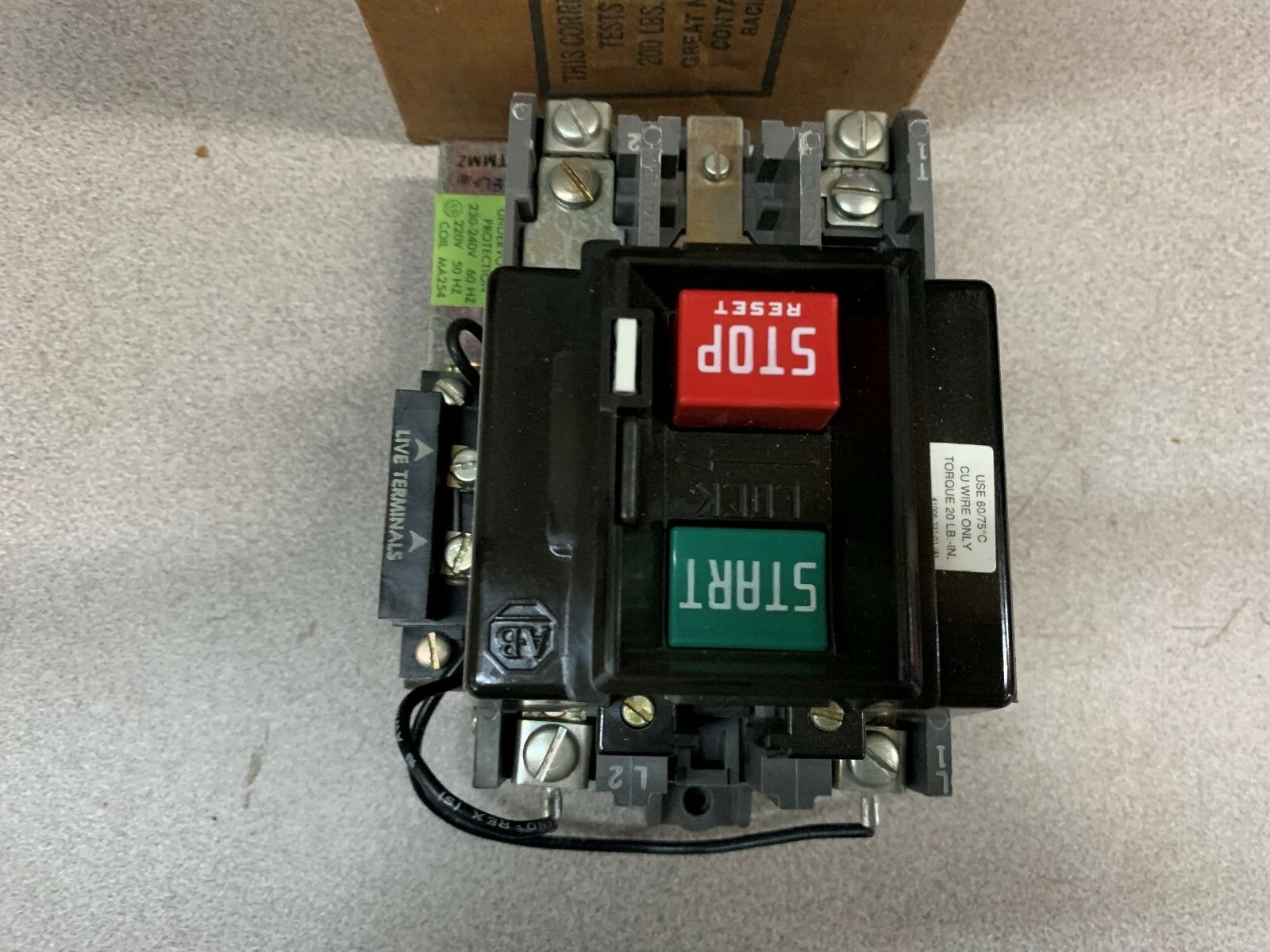 NEW IN BOX ALLEN BRADLEY STARTER 609U-A0XA SERIES G