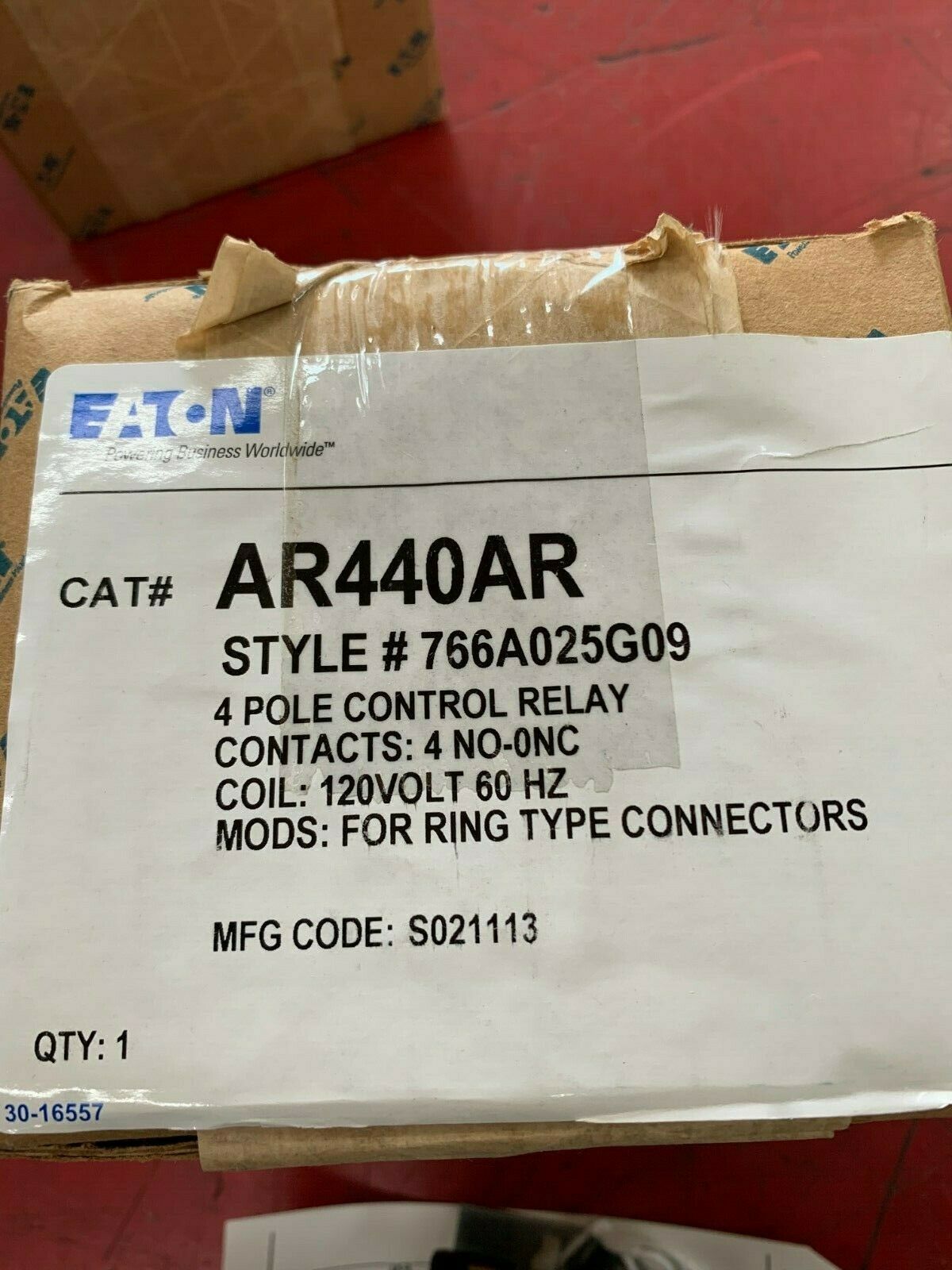 NEW IN BOX EATON 766A025G09 CONTACTOR AR440AR Y