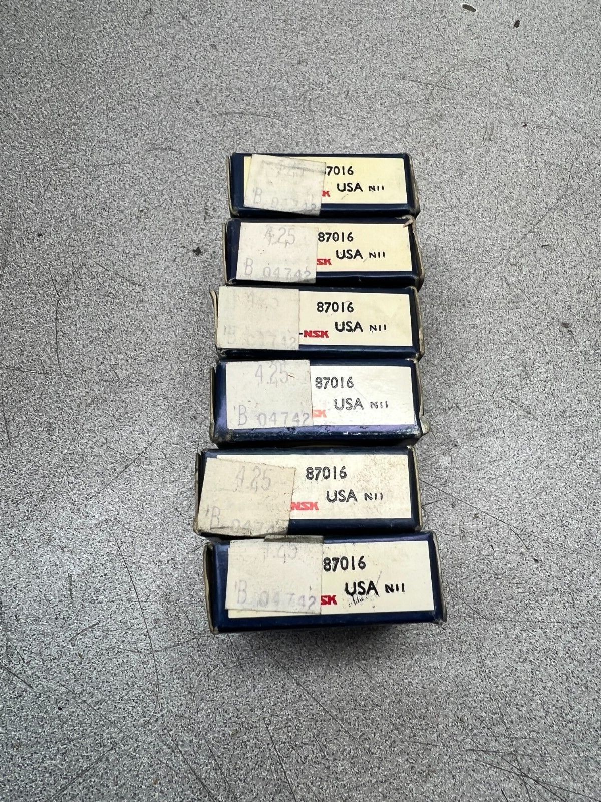 LOT OF 6 NEW IN BOX NSK/MRC 87016 BEARING 202 FSF4