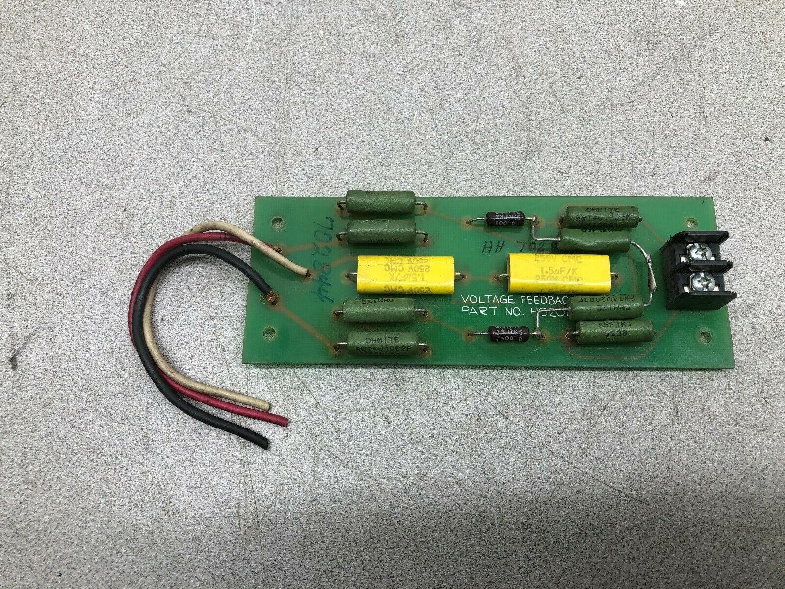 USED EMERSON VOLTAGE FEEDBACK MODULE HS201  /  BBC-G94V-0