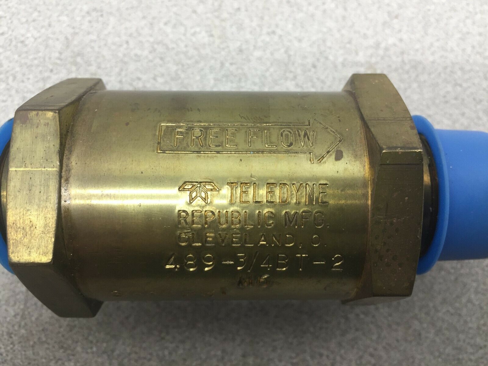 NEW NO BOX TELEDYNE 3000 PSI 3/4 CHECK VALVE 489-3/4BT-2