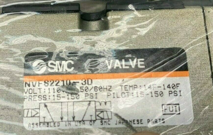 NEW NO BOX SMC VALVE NVF82210-3D