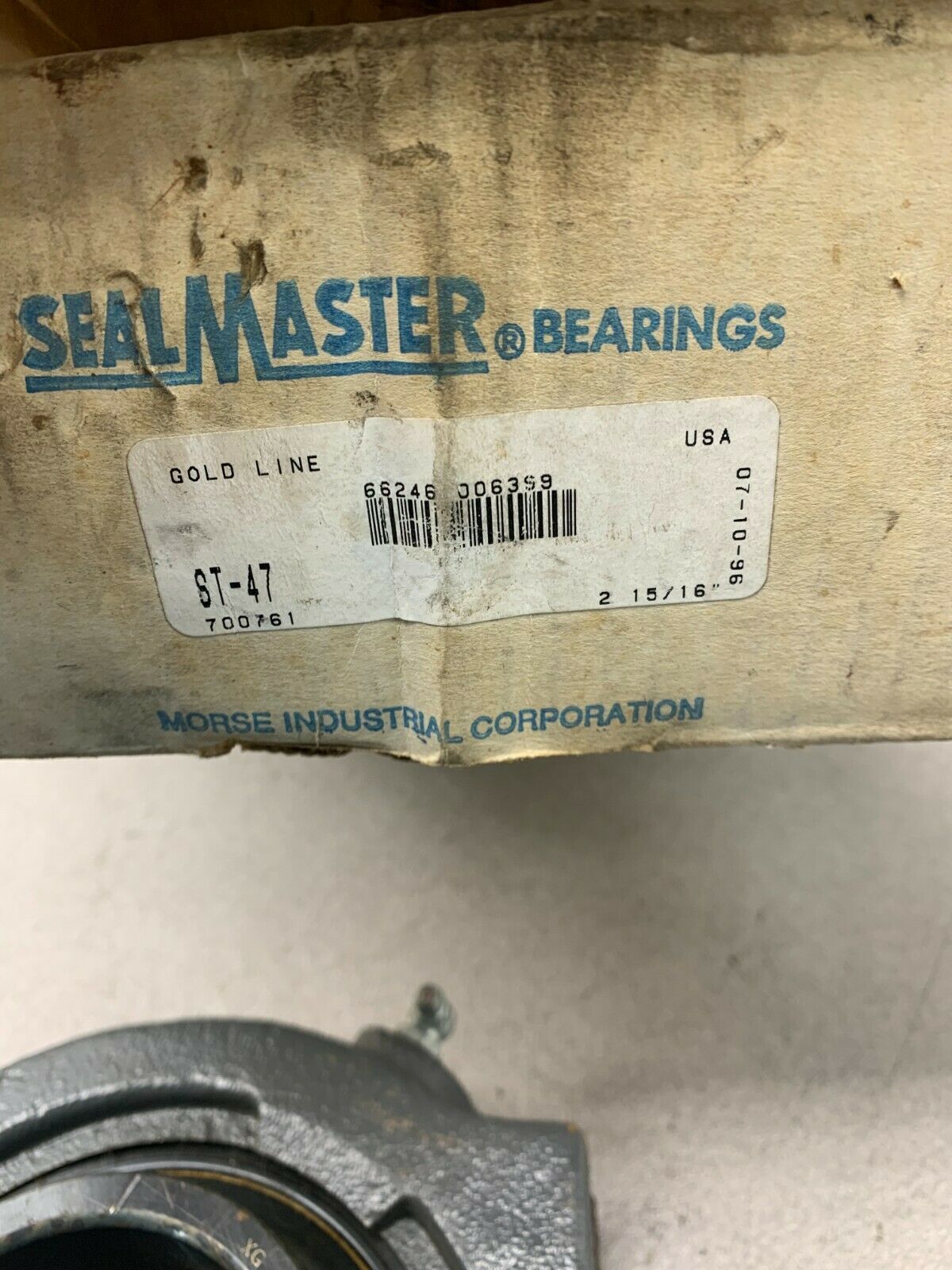 NEW SEALMASTER ST47 TAKE UP BEARING 2-15/16" BORE ST-47