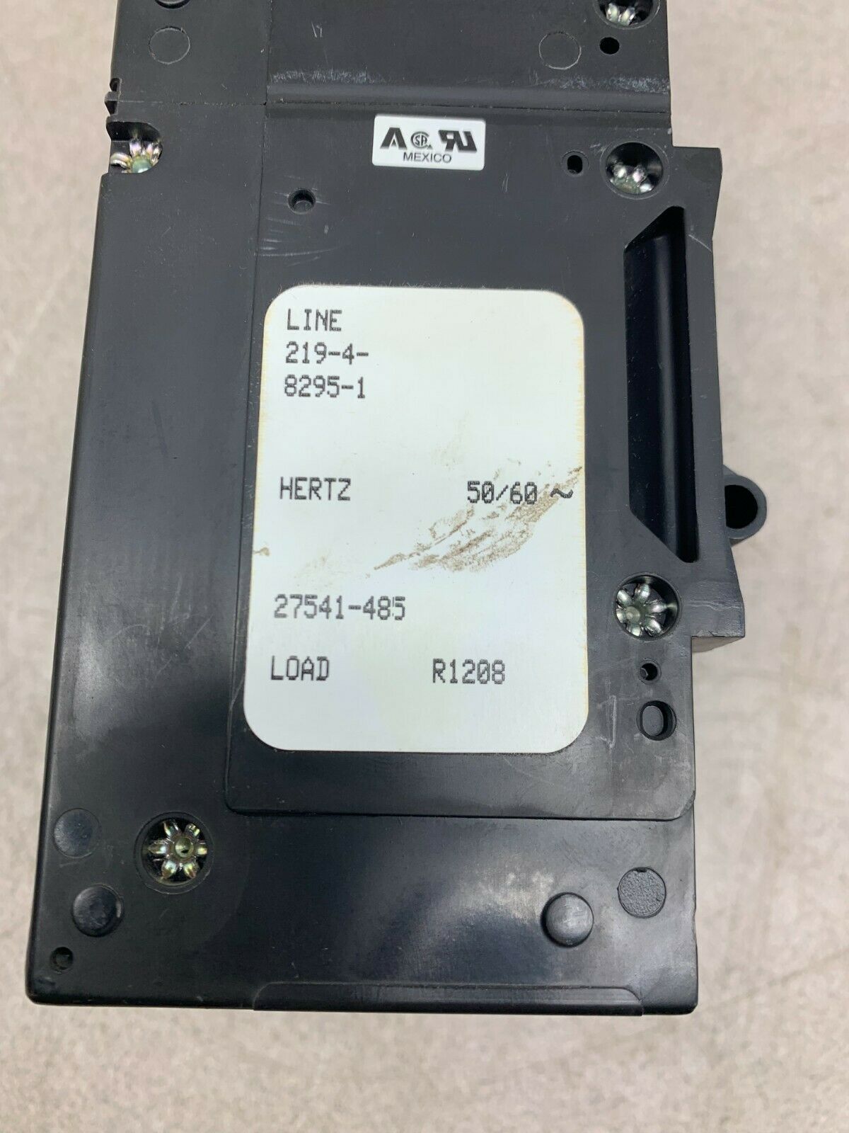 NEW NO BOX SENSATA AIPAX 3 POLE 27541-485 CIRCUIT BREAKER 219-4-8295-1