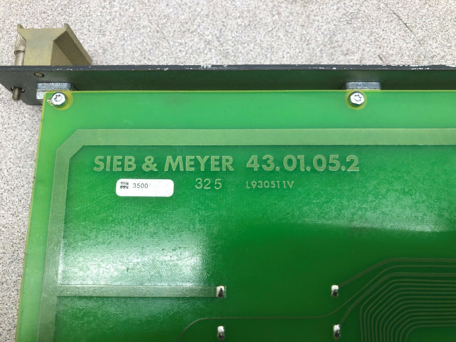 USED SIEB&MEYER STATION I/O MODULE 43.01.05.2