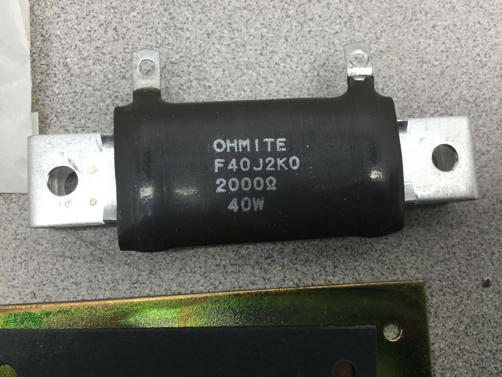 NEW IN BAG OHMITE 2000 OHM 40 WATT RESISTOR F40J2K0