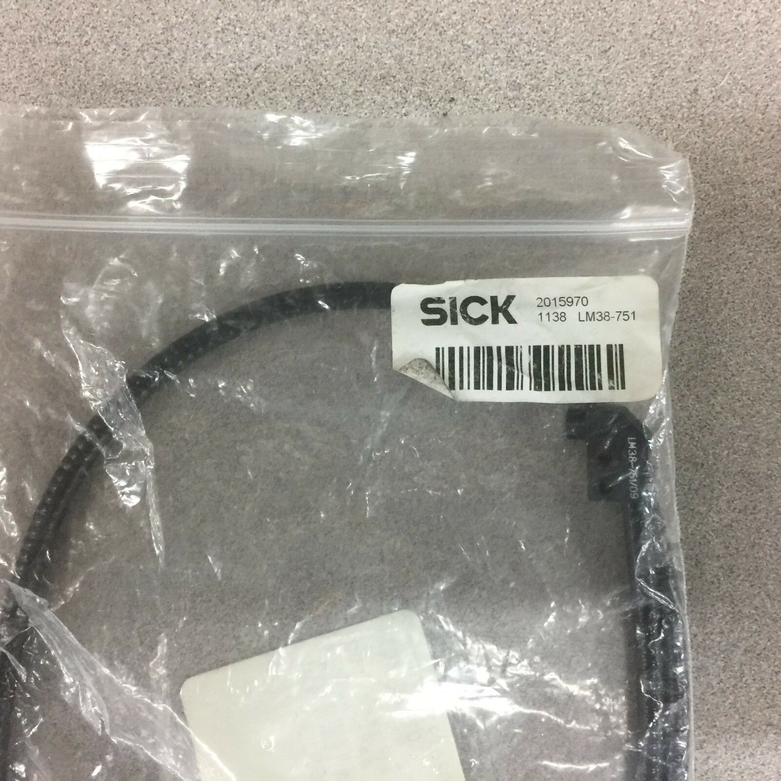 NEW IN BAG SICK FIBER OPTIC CABLE 2015970  1138  LM38-751