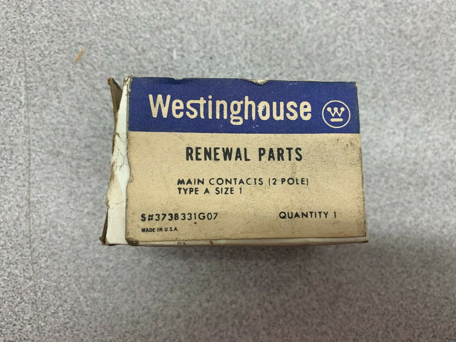 NEW IN BOX WESTINGHOUSE RENEWAL PARTS 373B331G07