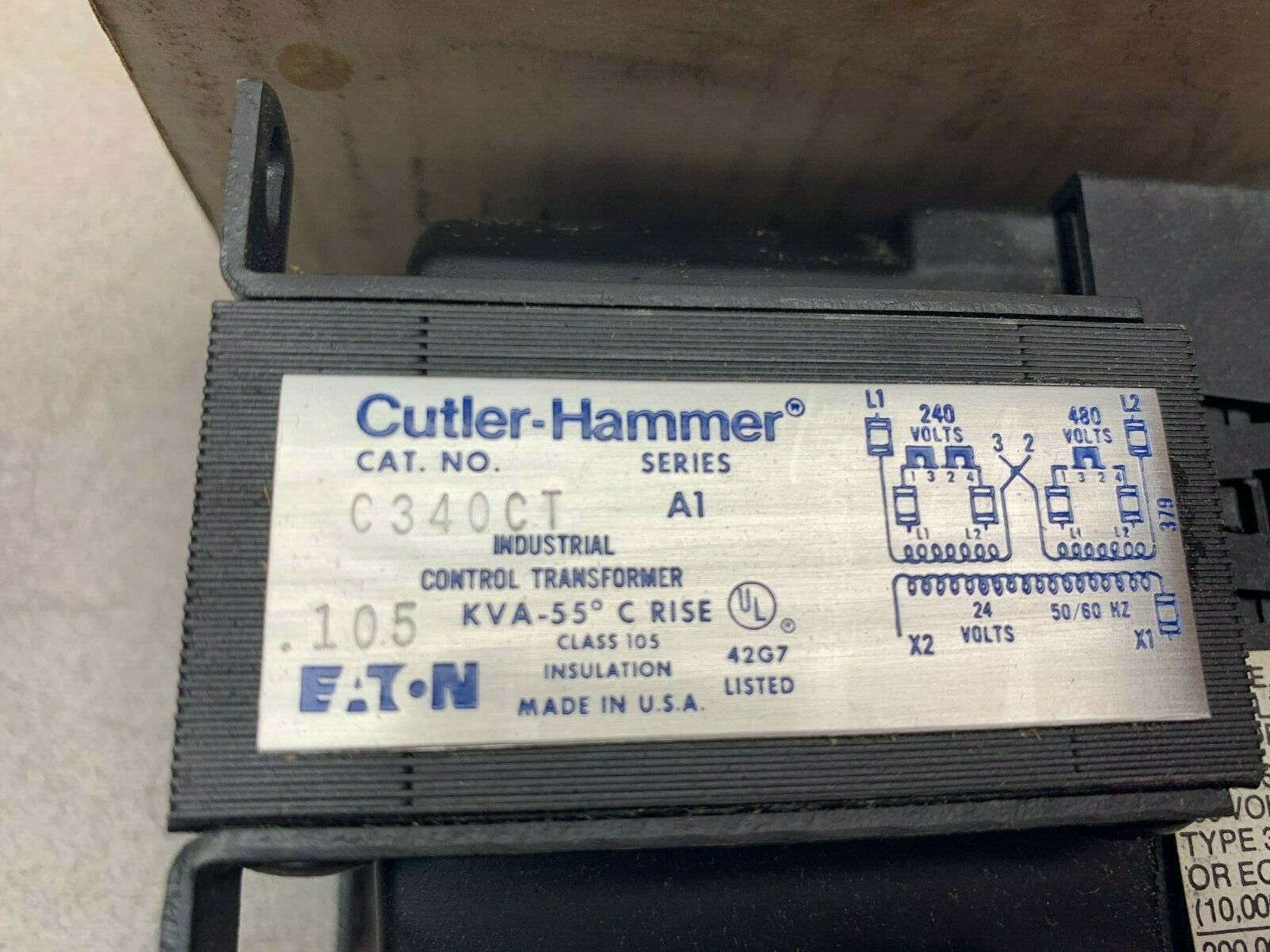 NEW IN BOX CUTLER HAMMER TRANSFORMER C340CT