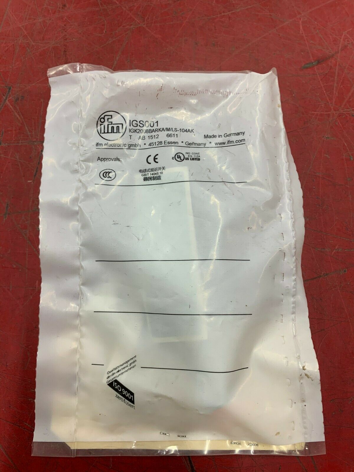 NEW IN BAG IFM EFECTOR IGK2008BARKA/M/LS-104AK