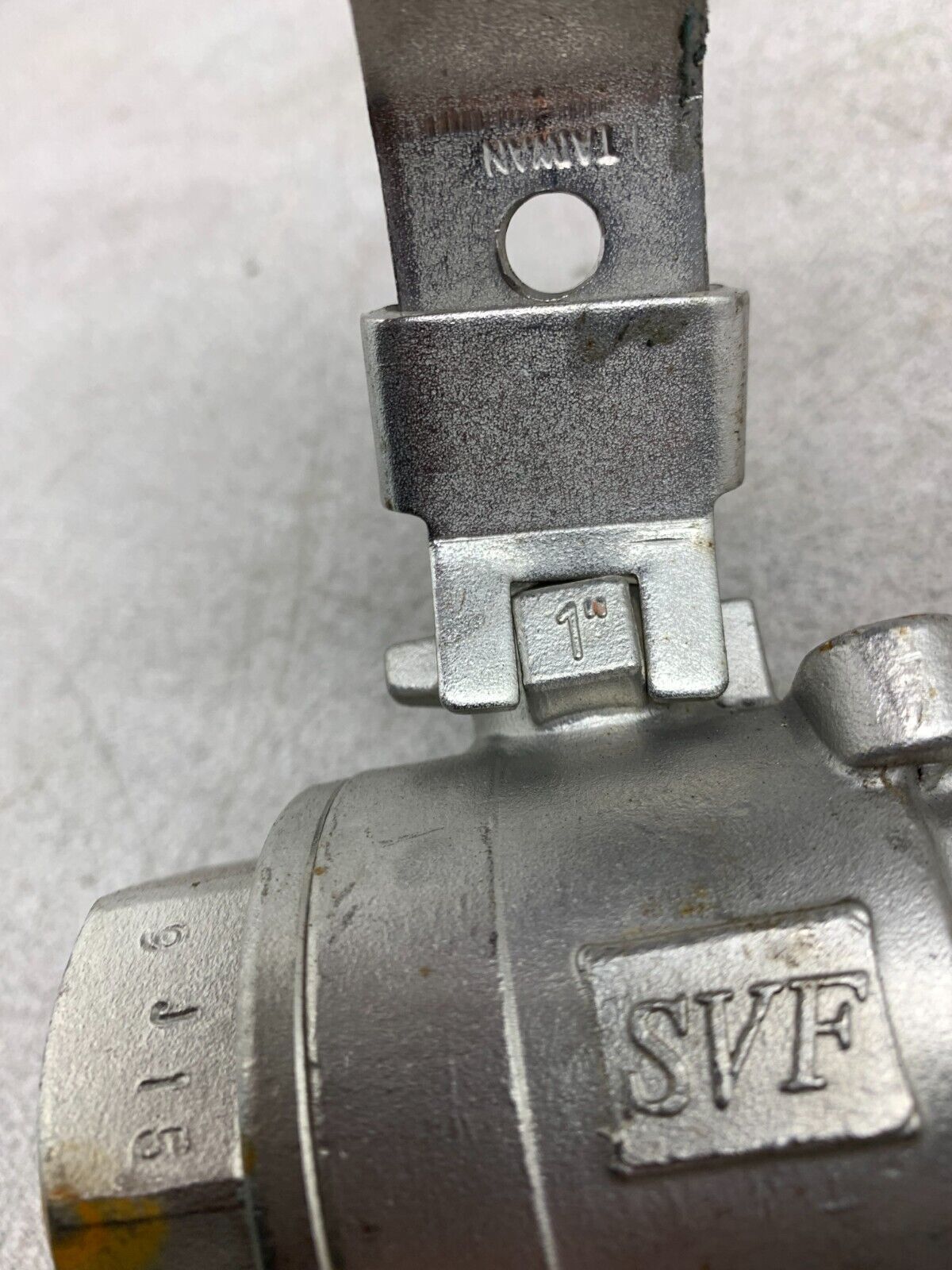 NEW SVF FLOW CONTROLS 1" BEV 6666RTSE STAINLESS BALL VALVE CF8M 1000 WOG