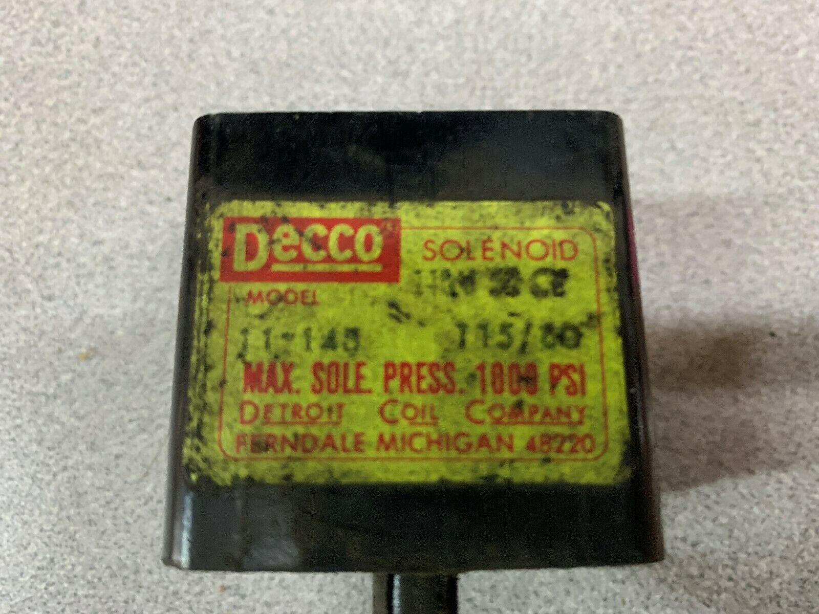 NEW NO BOX DECCO VALVE 11-145