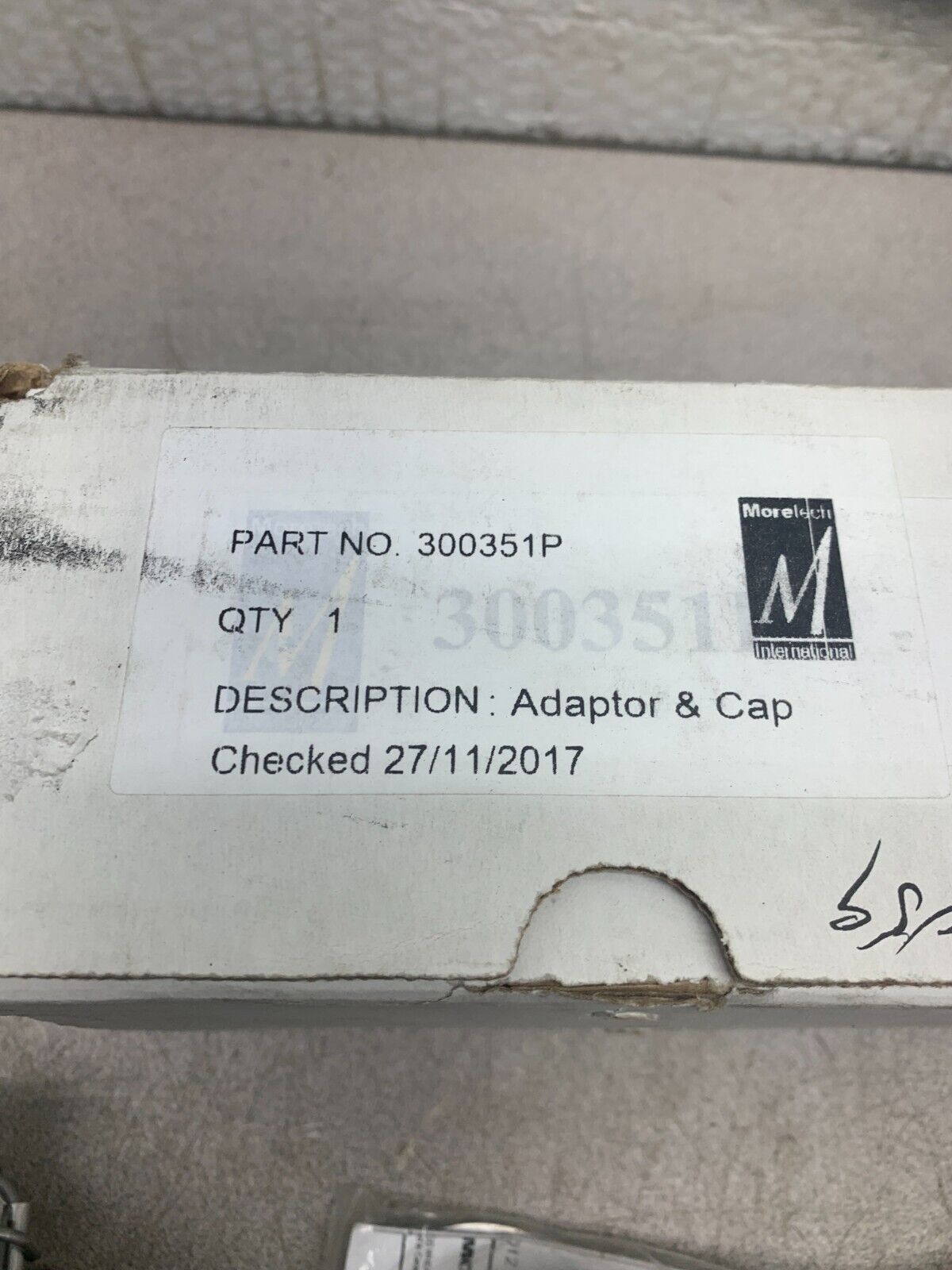 NEW IN BOX MORELECH INTERNATIONAL ADAPTER & CAP 300351P