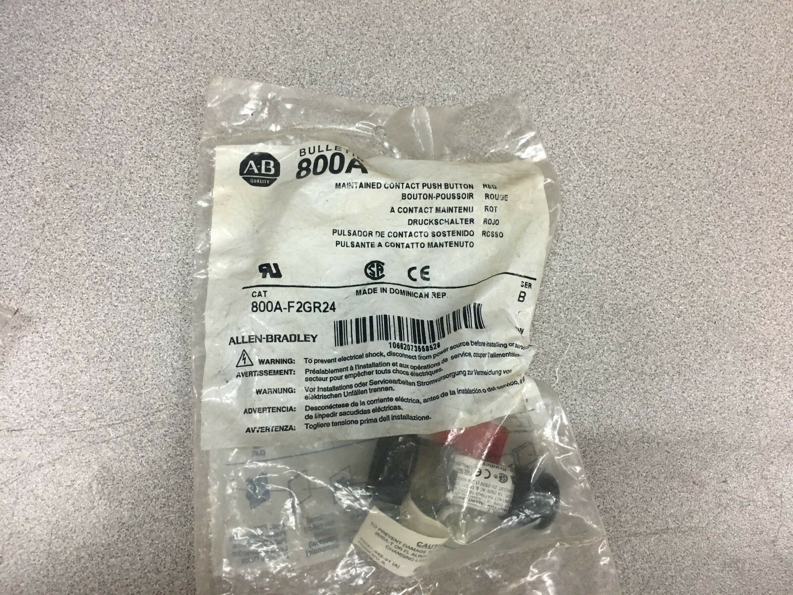 NEW IN BAG ALLEN BRADLEY 800A-F2GR24