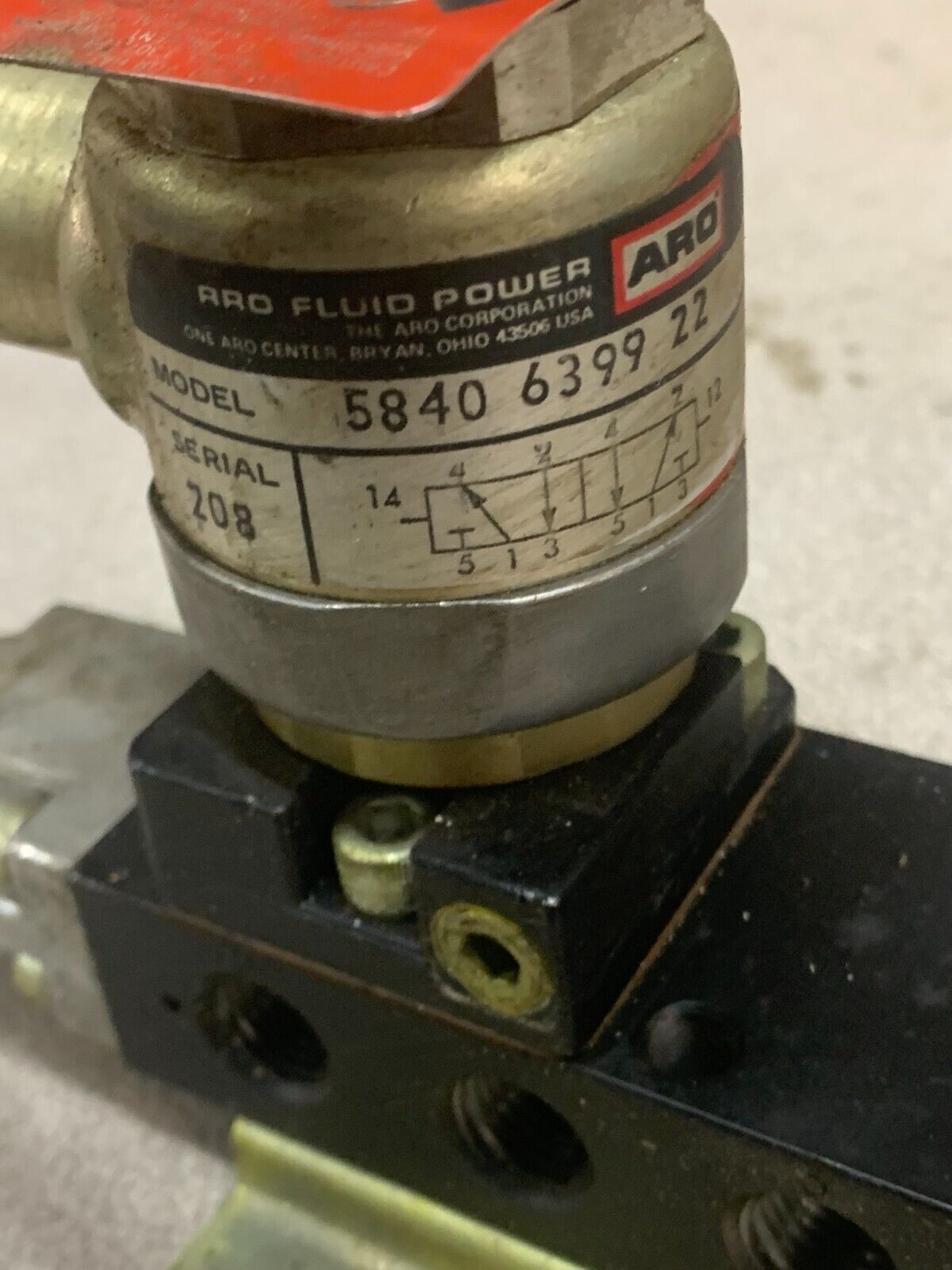 NEW ARO VALVE 5840 6399 22 WITH PETER PAUL 120V. 0E23HJDCM