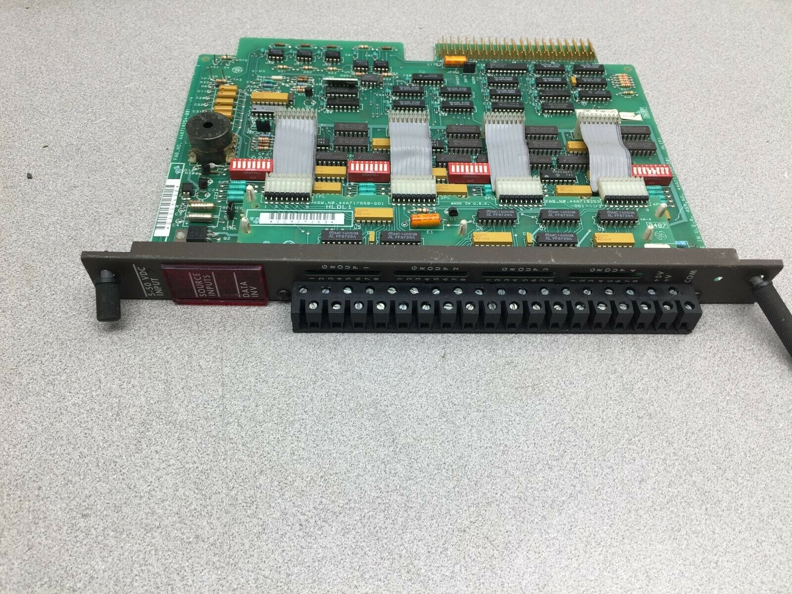 USED GE FANUC 5-50 VDC INPUT CIRCUIT BOARD 44A717559-G01 / 44A717558-G01