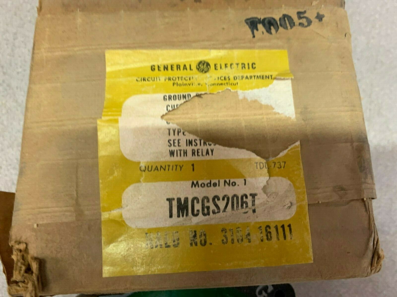 NEW IN BOX GE CURRENT TRANSFORMER TMCGS206T