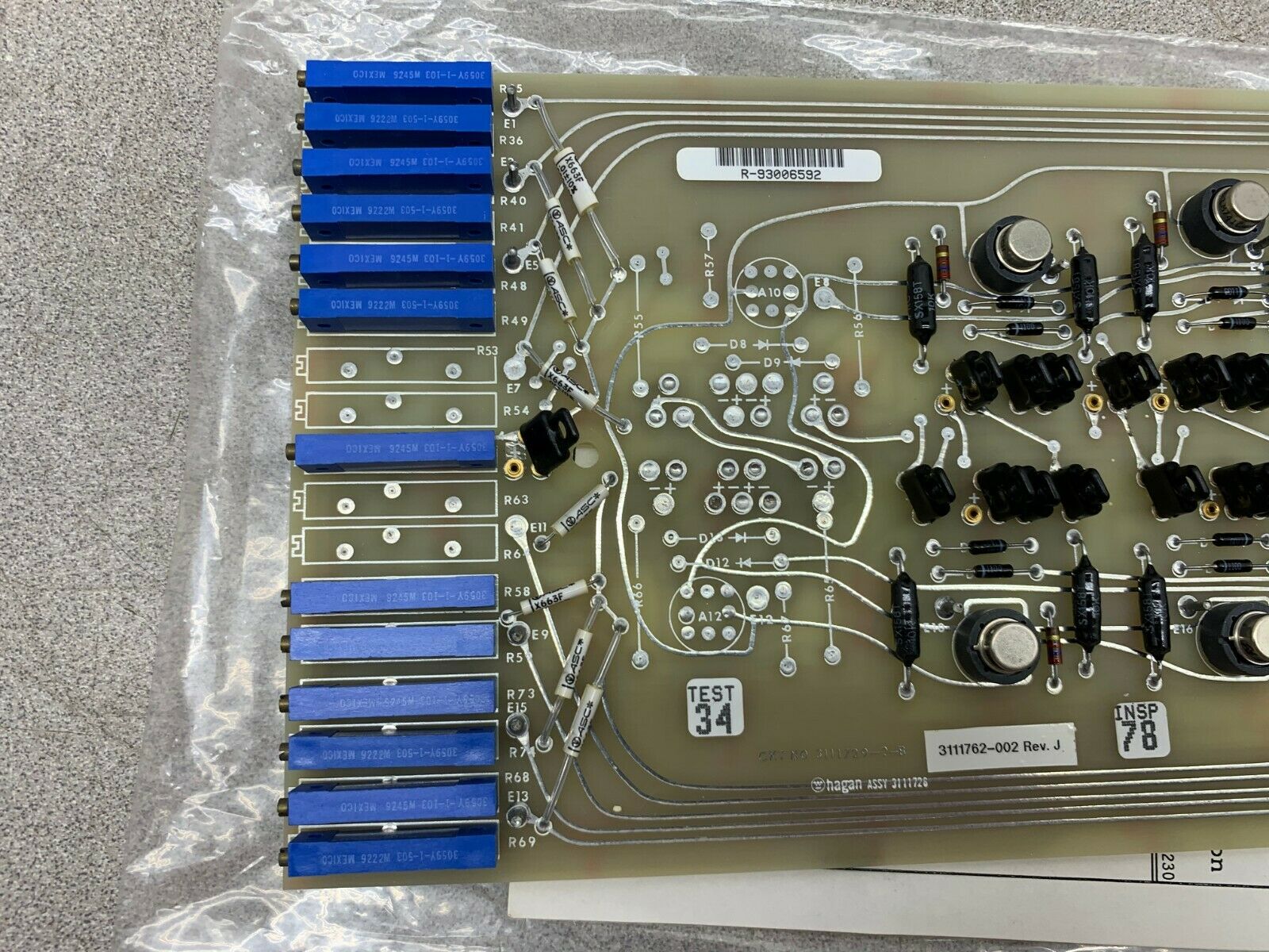 NEW NO BOX WESTINGHOUSE CIRCUIT BOARD 3111729-2-B