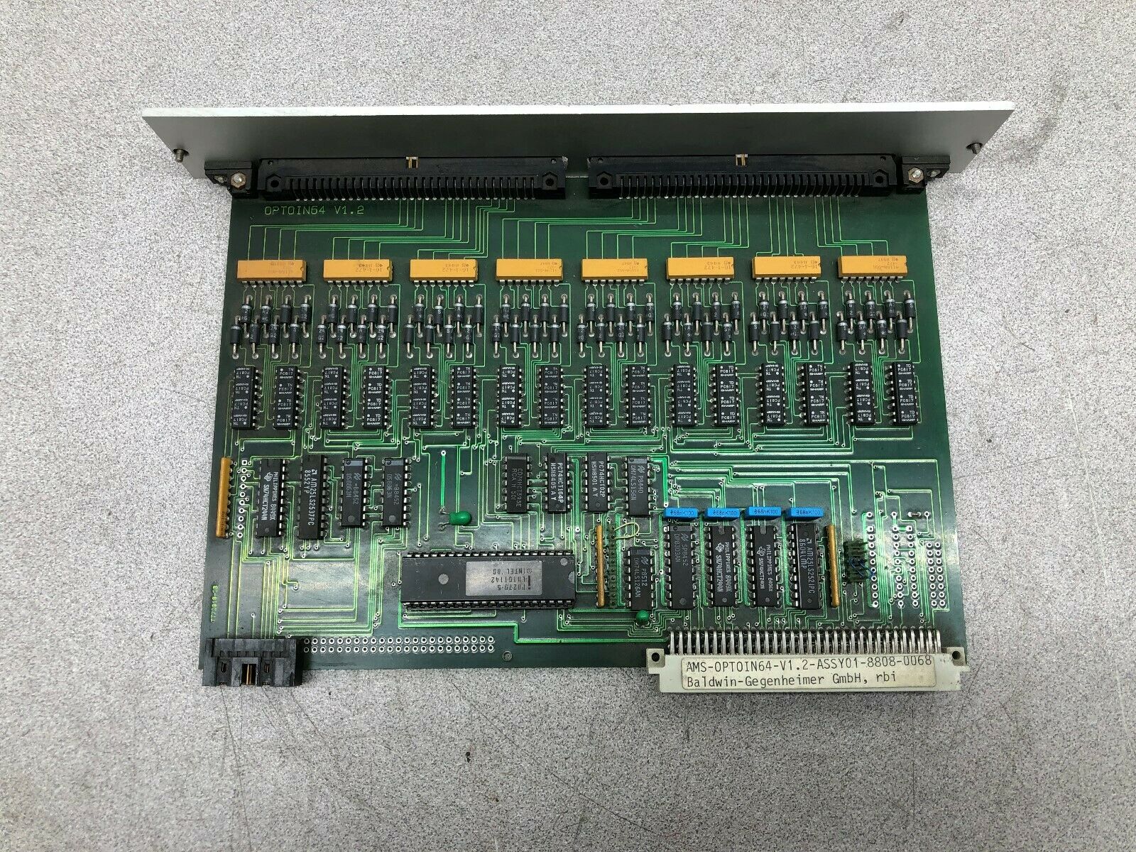 USED BALDWIN-GEGENHEIMER CIRCUIT BOARD OPTOIN64 V1.2