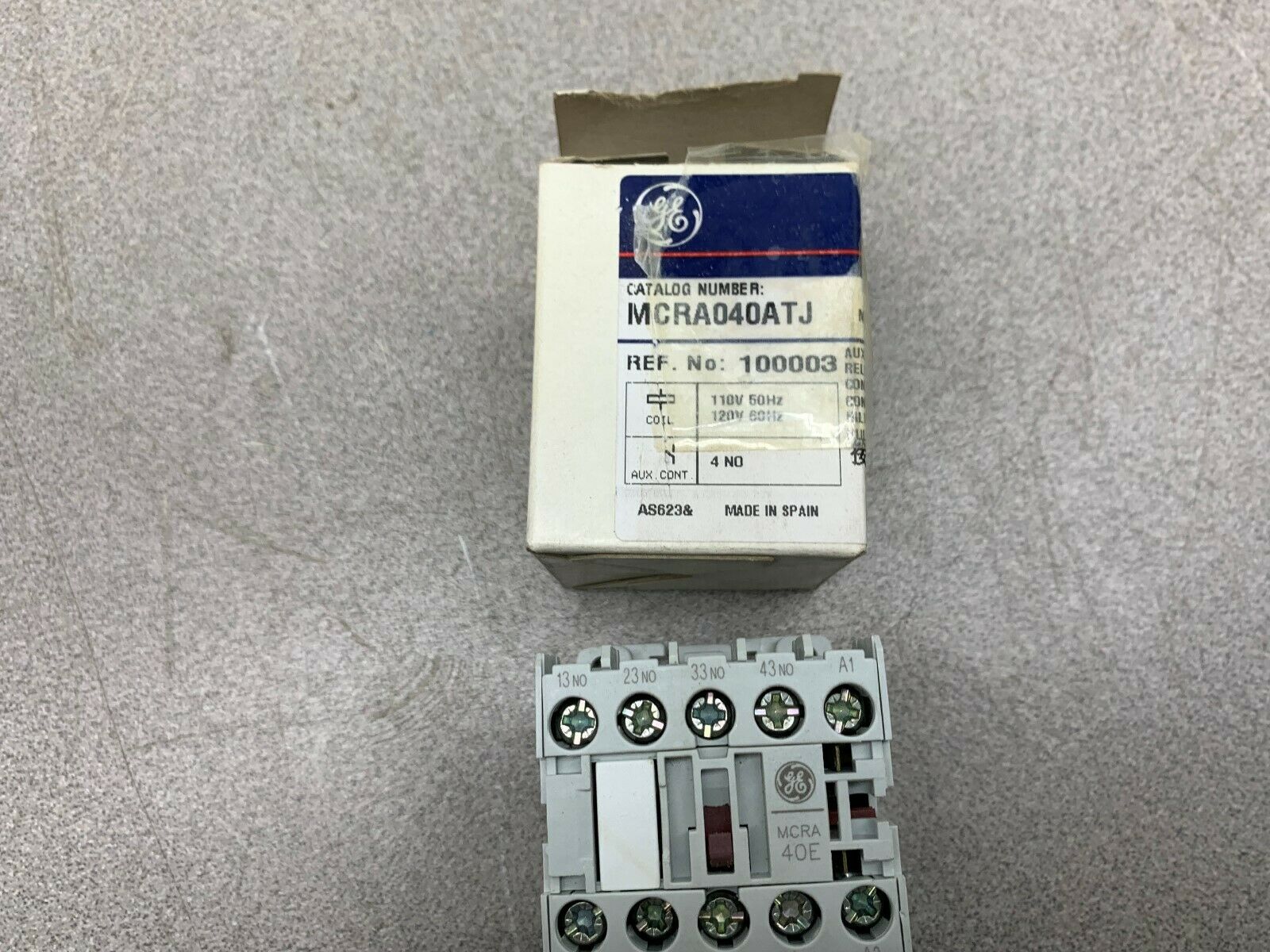 NEW IN BOX GE PART MCRA04OATJ