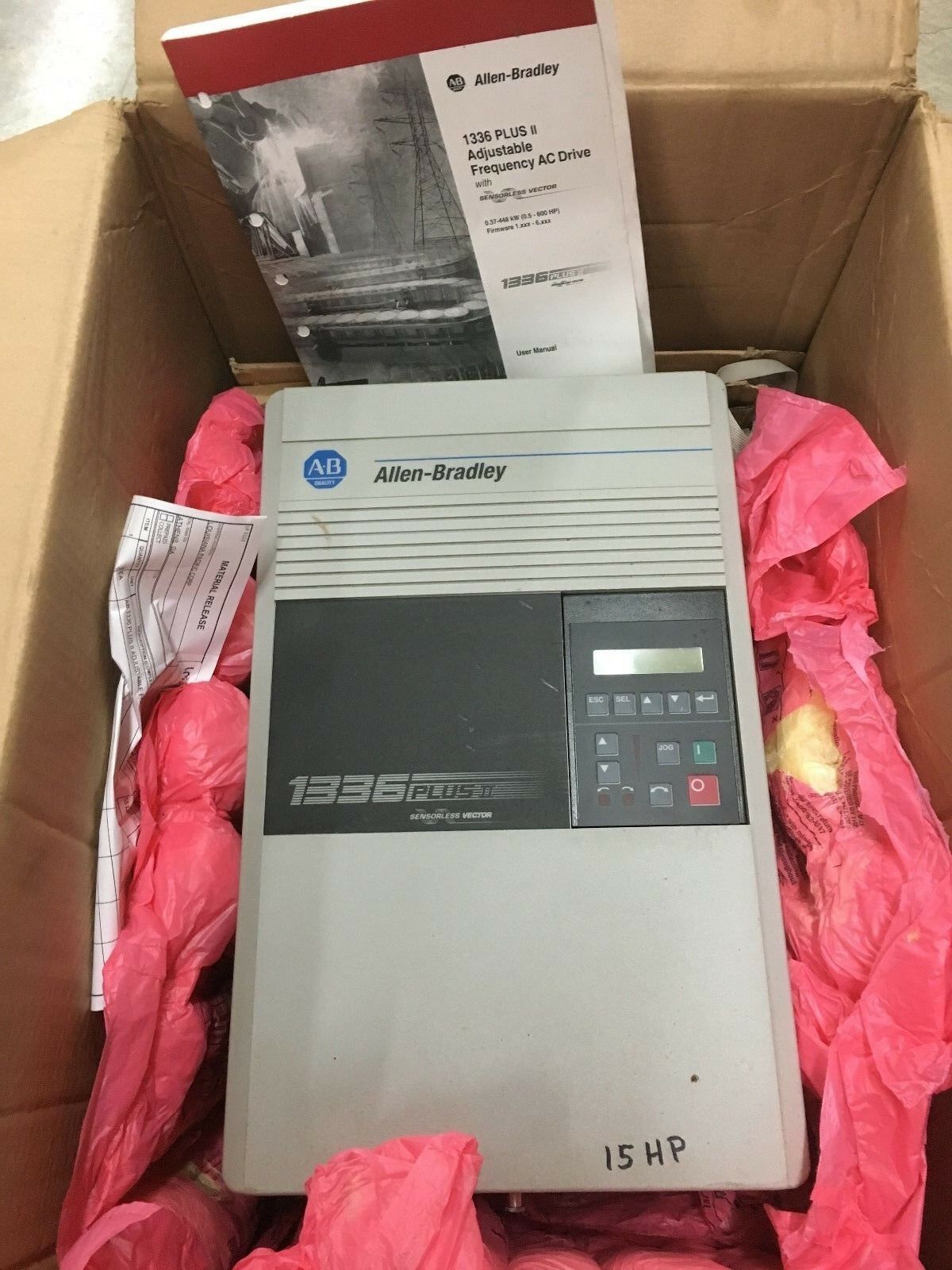 USED ALLEN-BRADLEY 15HP AC DRIVE 1336F-B015-AA-EN SERIES A