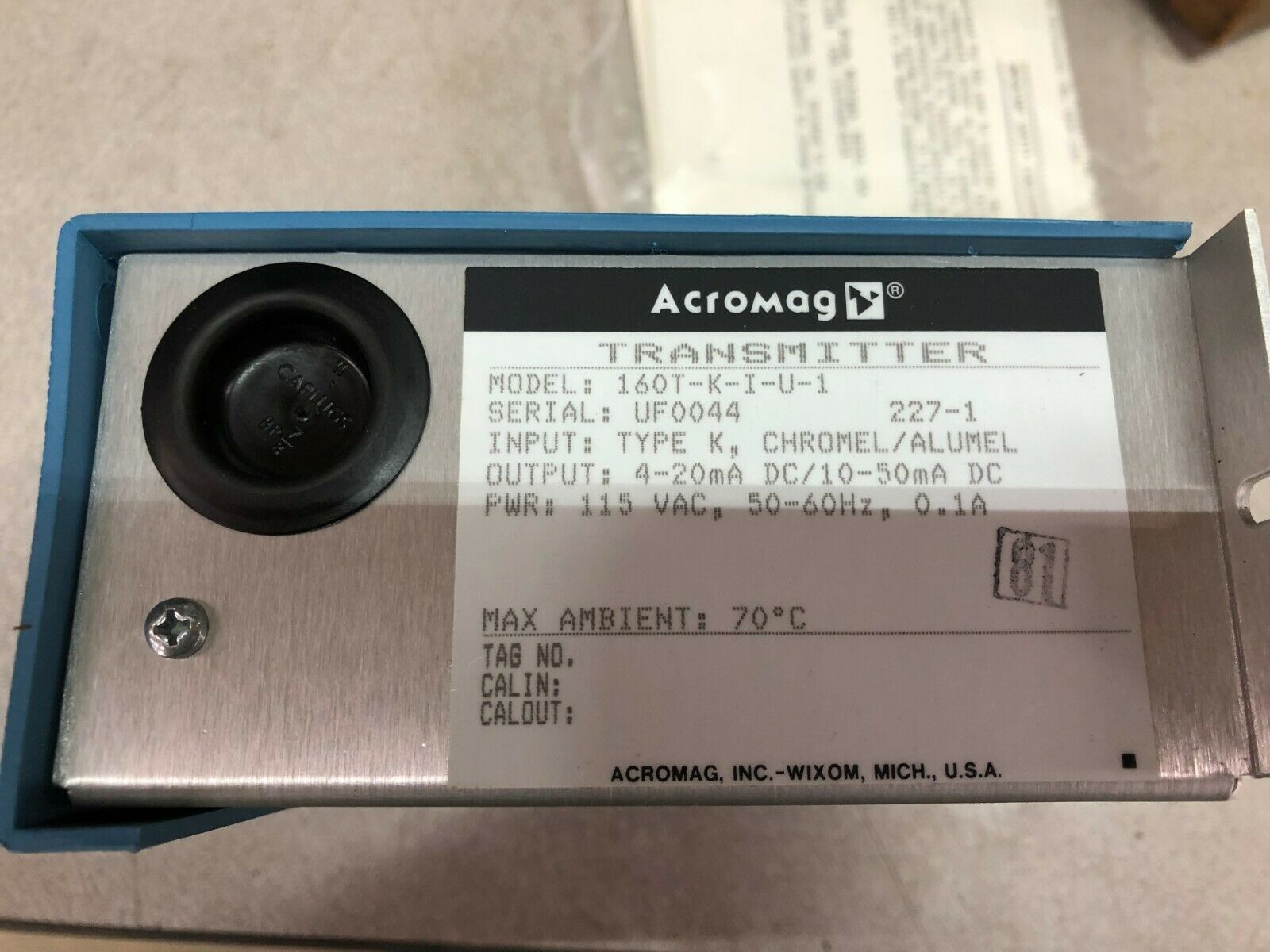 NEW ACROMAG TRANSMITTER 160T-K-I-U-1