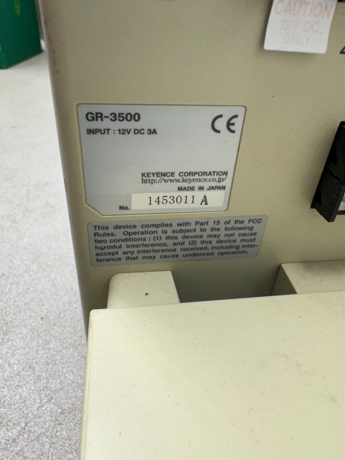 USED KEYENCE GR-3500 TEMPERATURE PROFILER