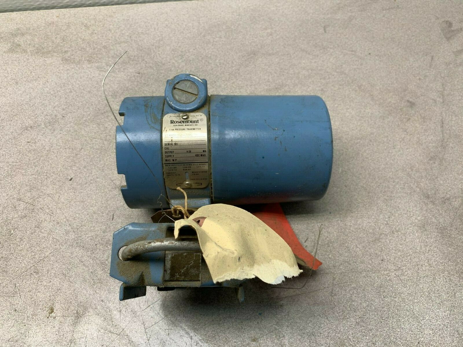 USED ROSEMOUNT PRESSURE TRANSMITTER 1144G1200A22M1