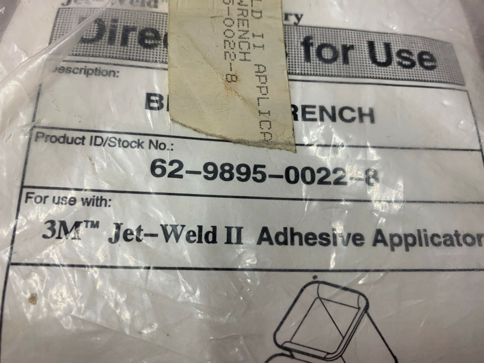 NEW IN BAG JET WELD BENCH WRENCH 62-9895-0022-8