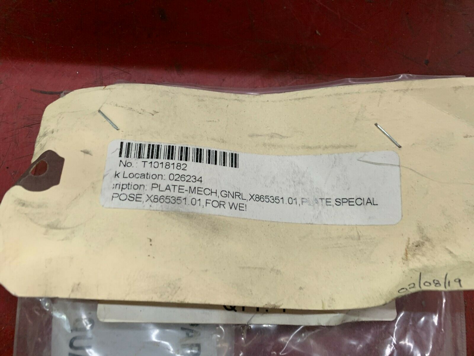 NEW DIEFFENBACHER PRESSURE PLATE FOR MAT SCALE ZV-1176-64-00-01